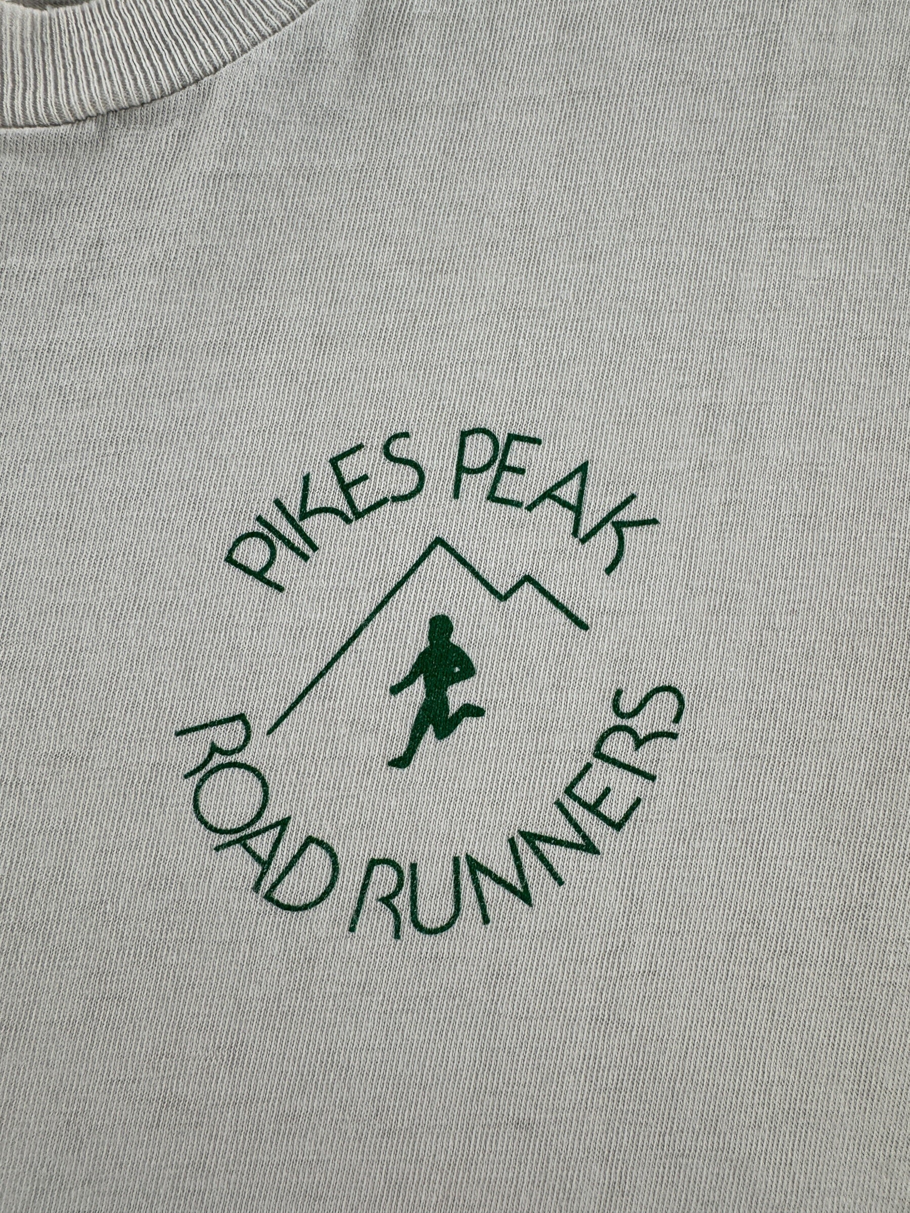 Graphic of Vintage Pike's Peak Road Runners Long Sleeve Tee SZ S (Fits XS)