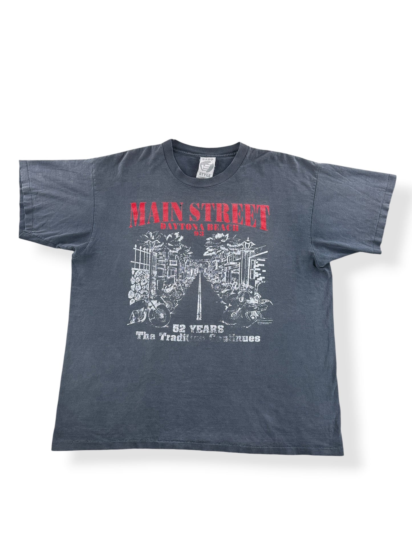 Front of Vintage Daytona Beach 1993 Fader Tee SZ XXL