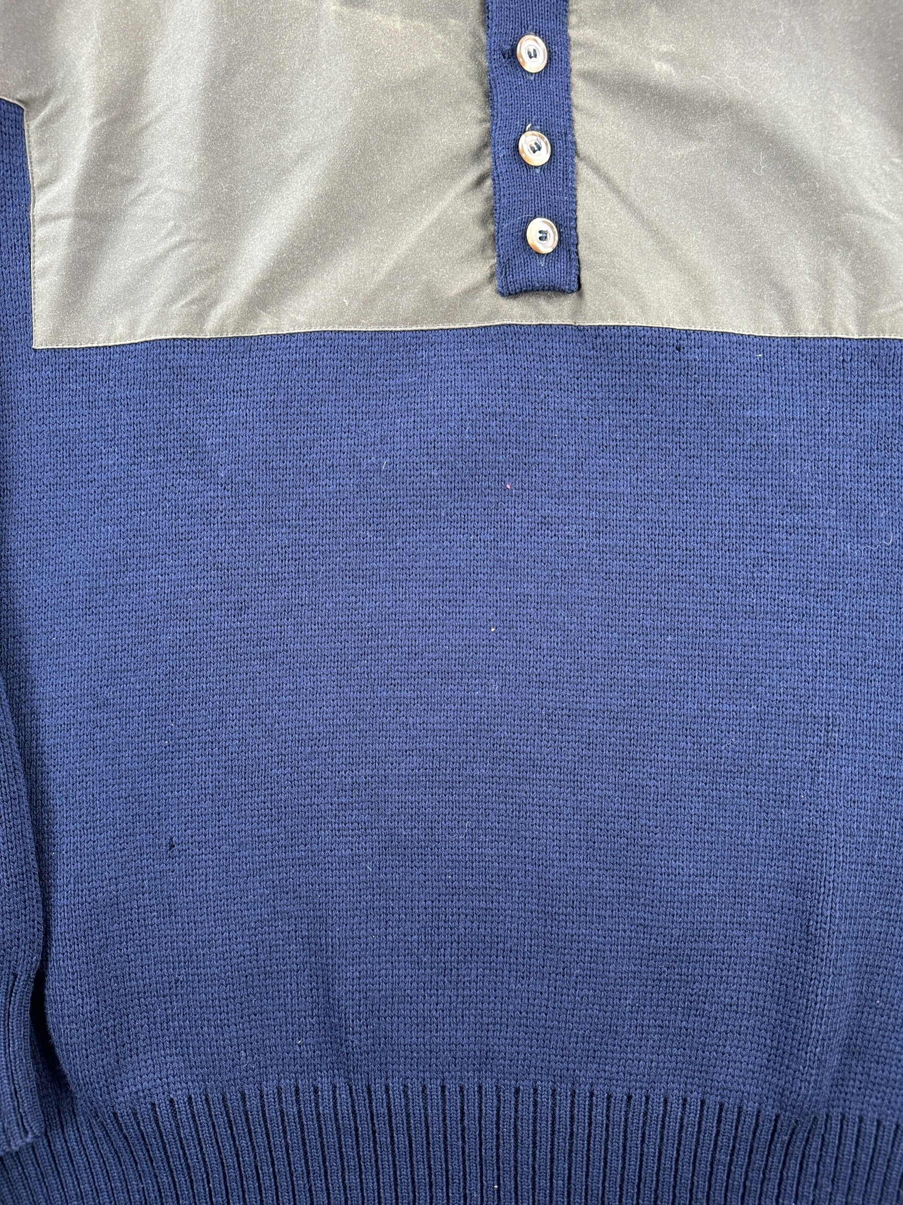 Holes on Filson Henley Guide Sweater SZ L AS IS