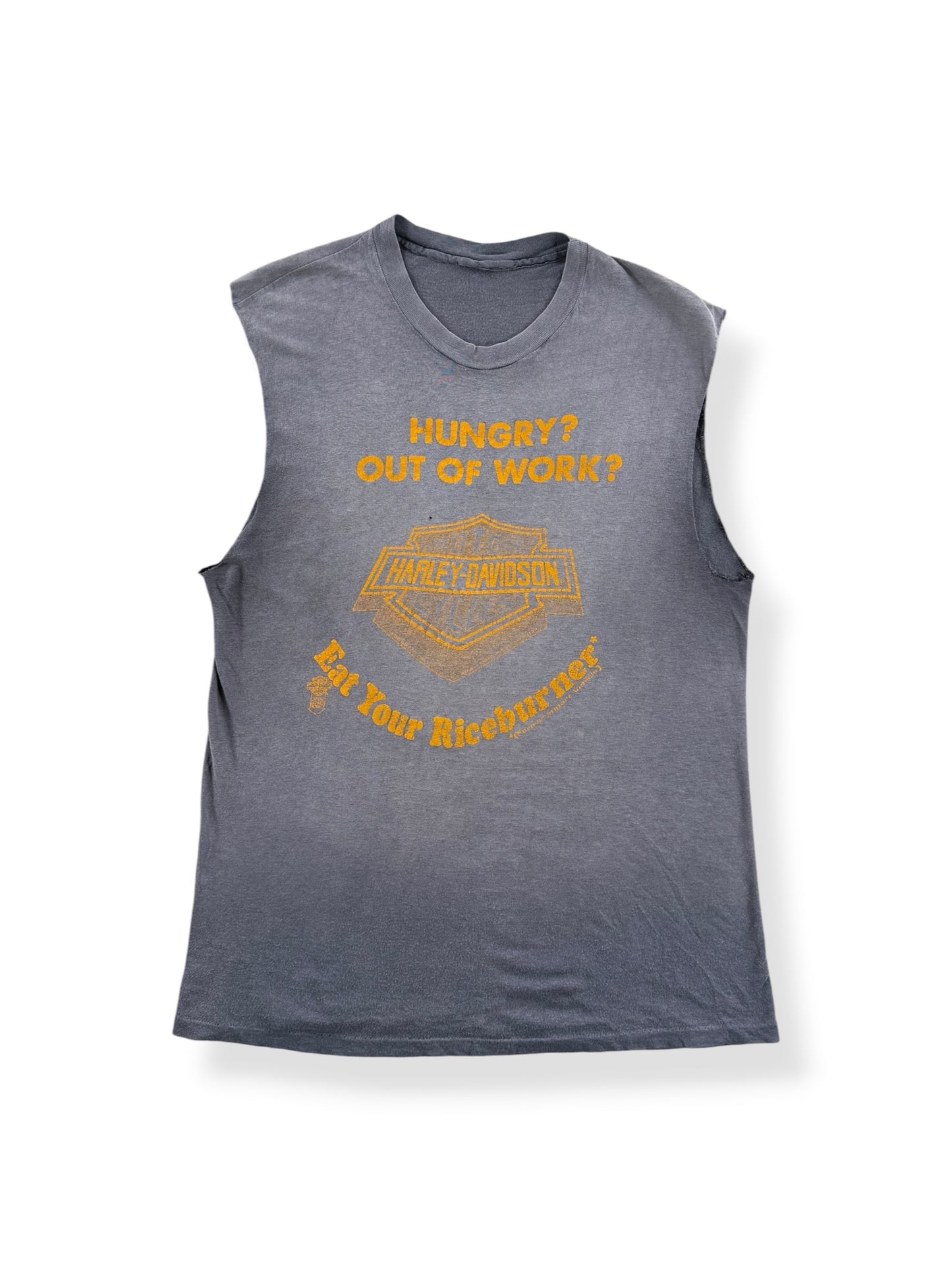 Front of Vintage 70's/80's Harley Fader Cutoff Tee SZ M