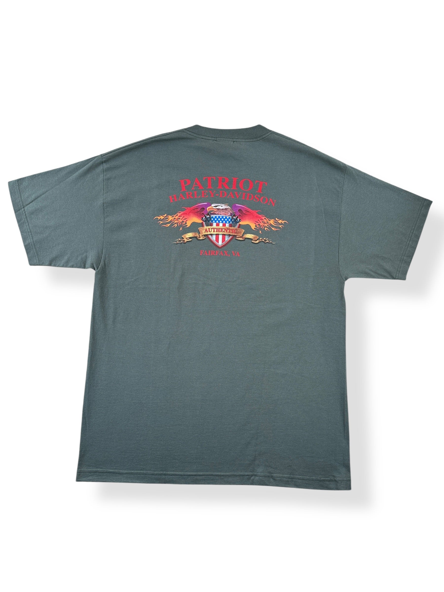 Back of Vintage Deadstock Harley Fairfax Tee SZ XL