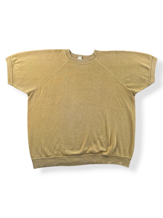 front of Vintage 1960s Penneys Towncraft Gold Sweatshirt SZ L