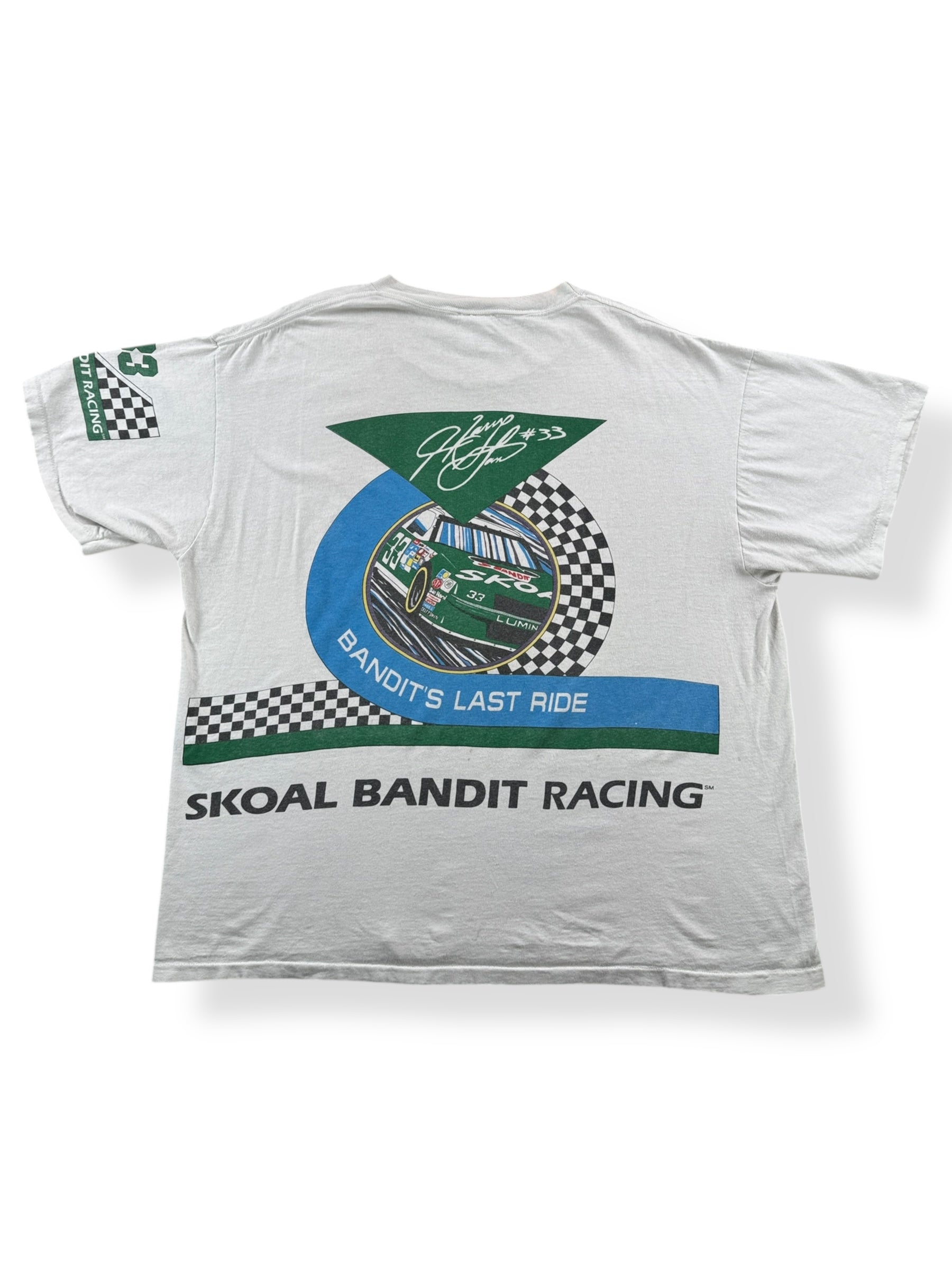 Back of Vintage Harry Gant NASCAR Skoal AOP Tee SZ XXL AS IS