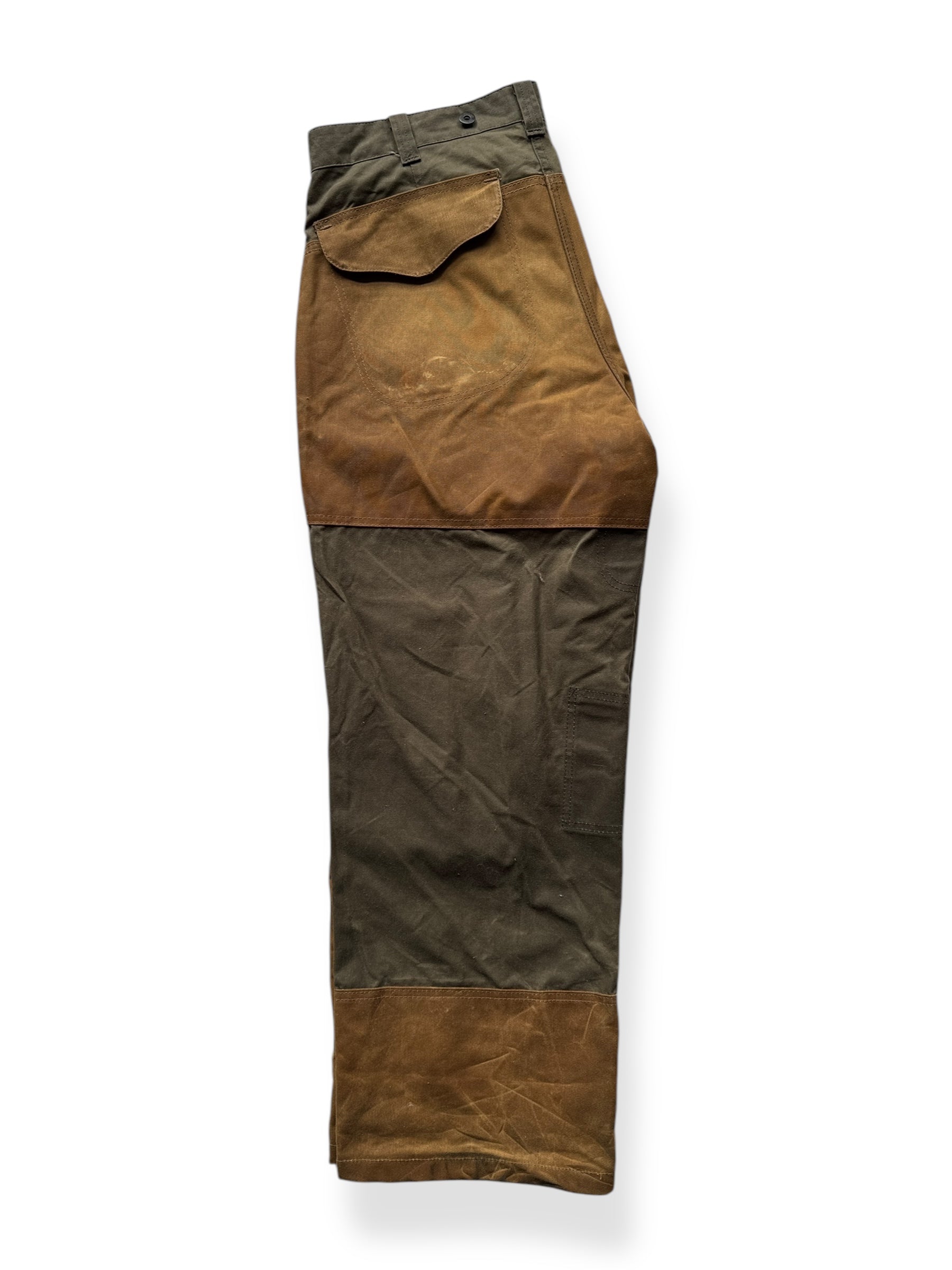 Unfolded Filson Double Hunting Pants Otter Green SZ 36