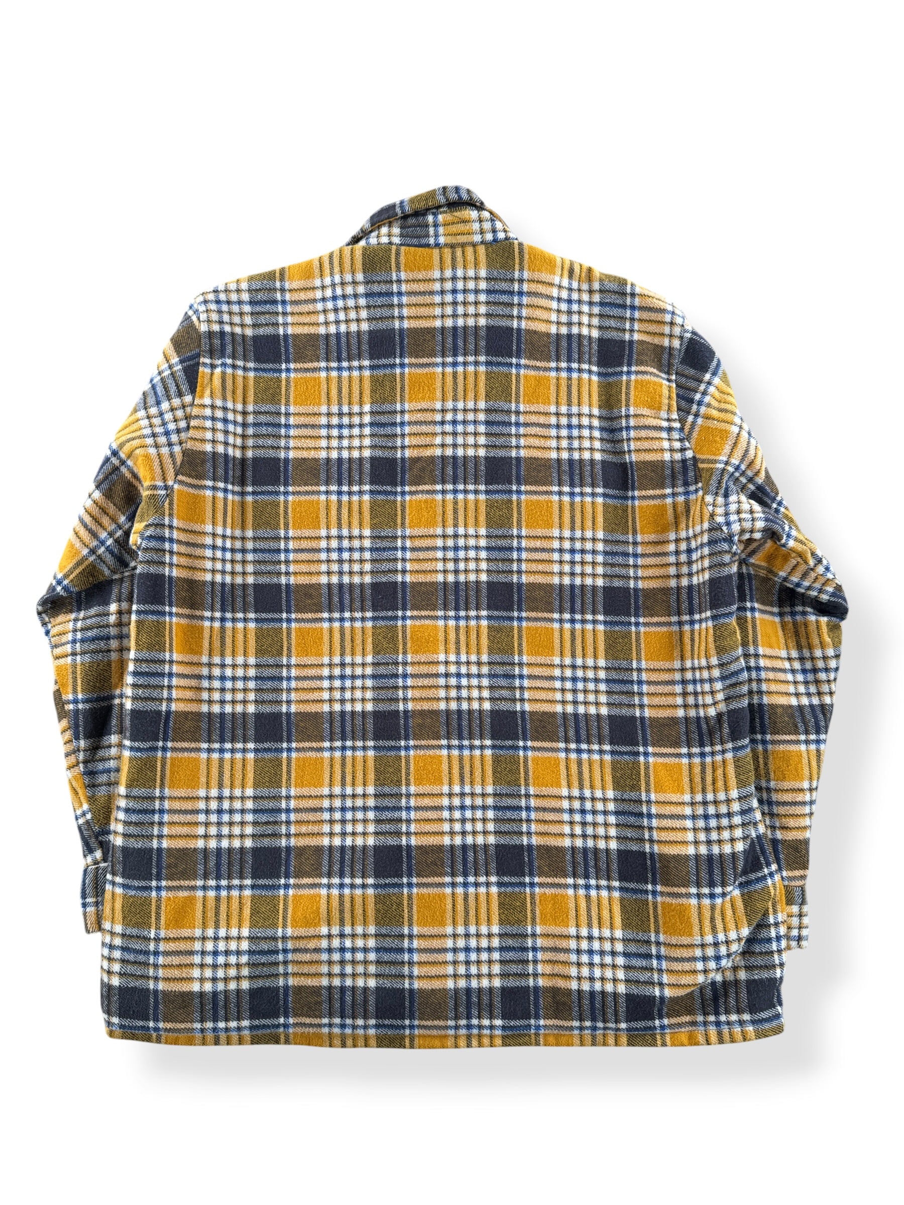 Back of Vintage Saddle King Quilted Cotton Flannel SZ L