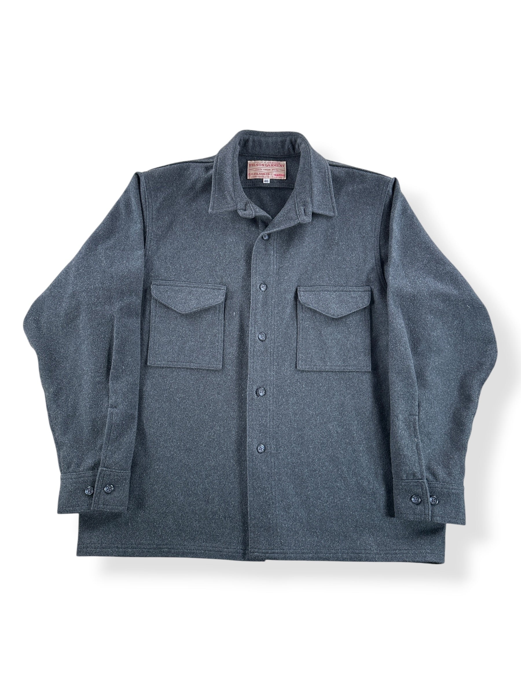 Front of Filson Wool Jac Shirt SZ 46