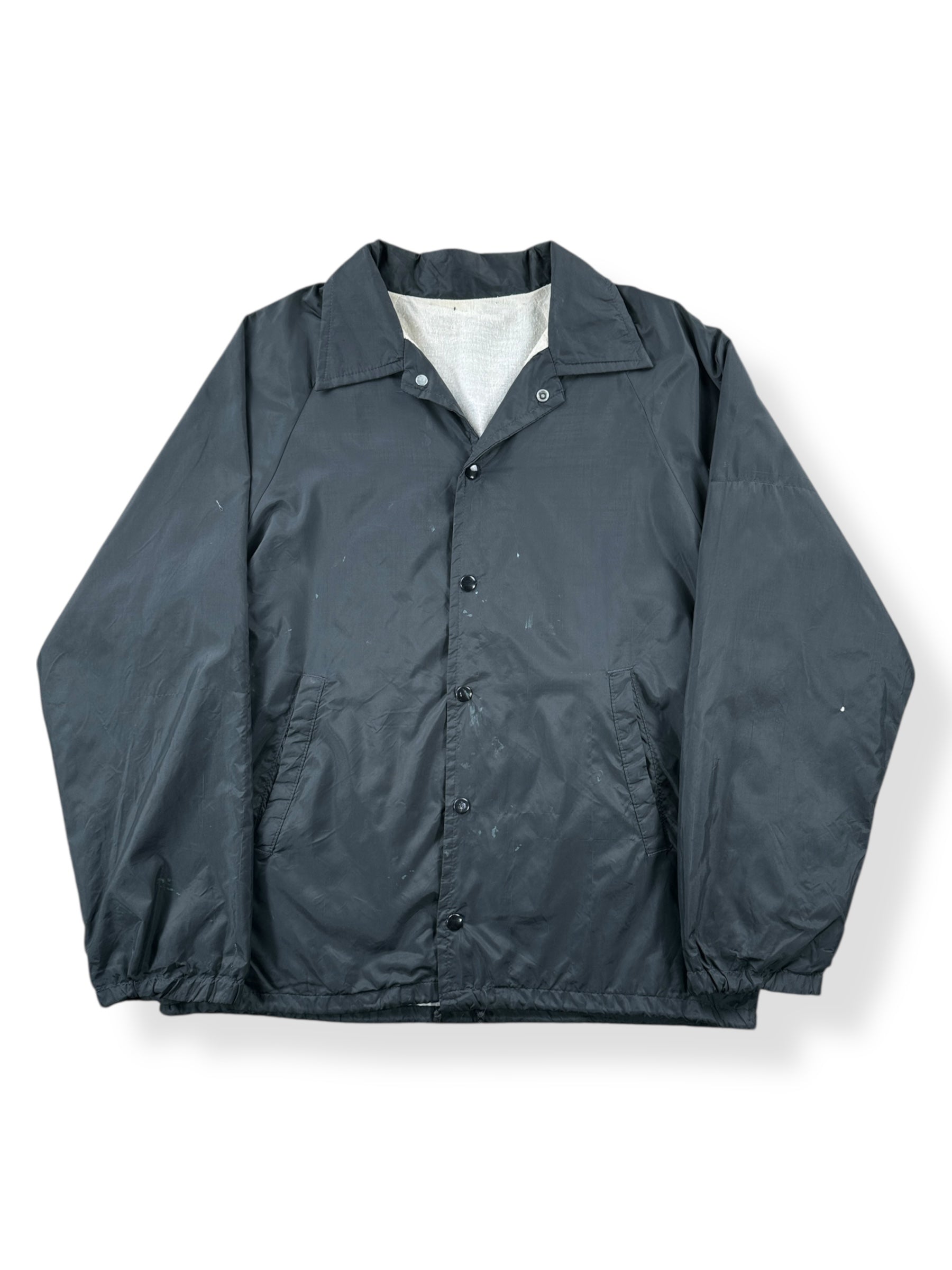 Front of Vintage Glass Door Bar Yakutat Alaska Coaches Jacket SZ M