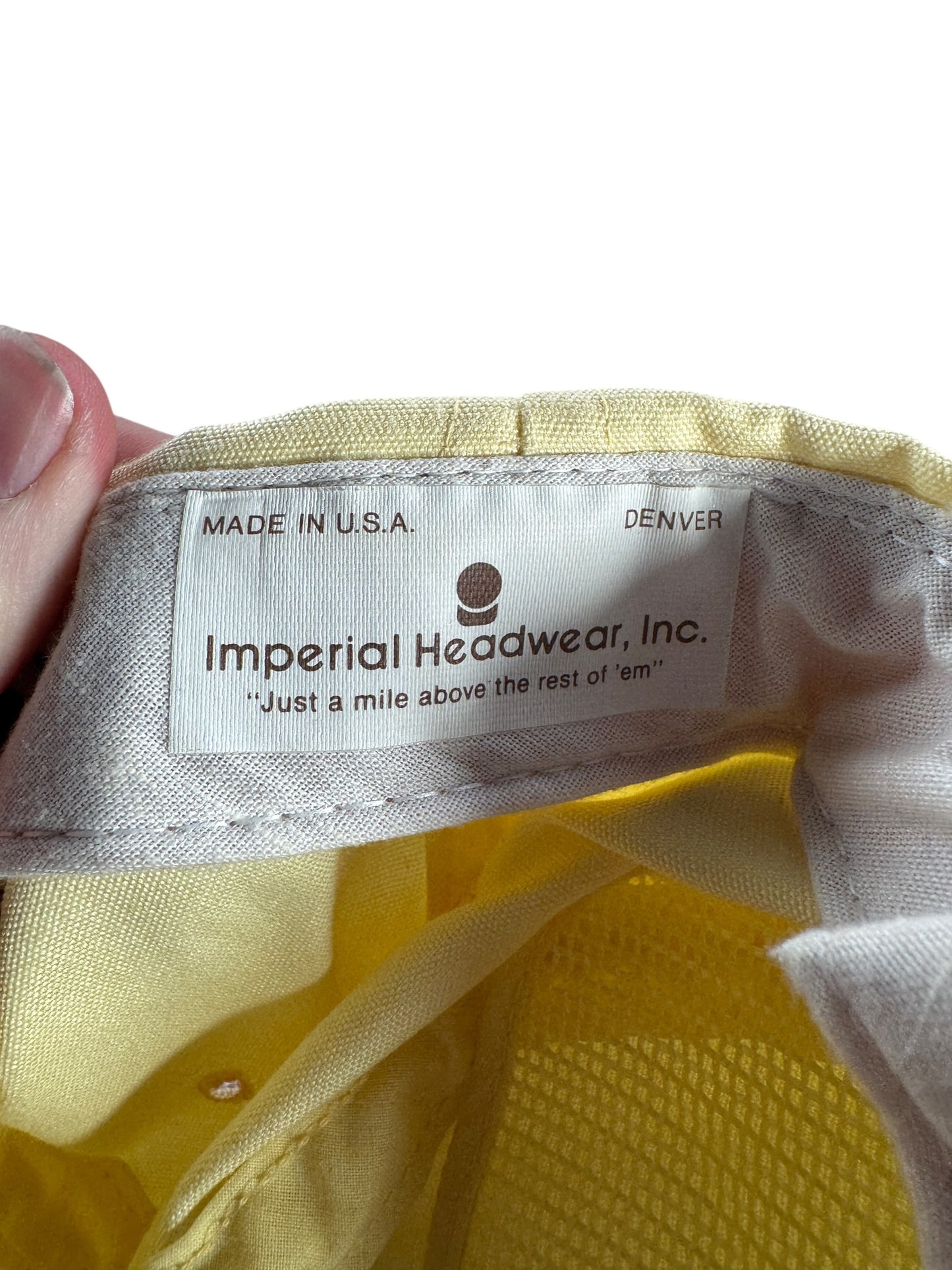 Label on Vintage Bozeman Montana CNFR Trucker Hat SZ OSFA