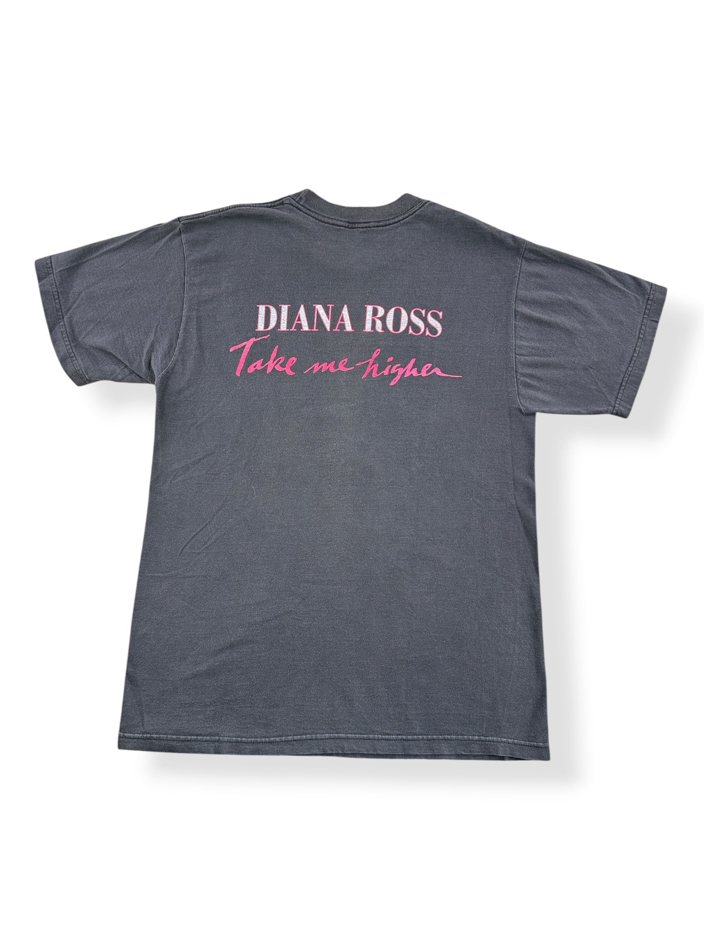 Back of Vintage Diana Ross Take Me Higher Tee