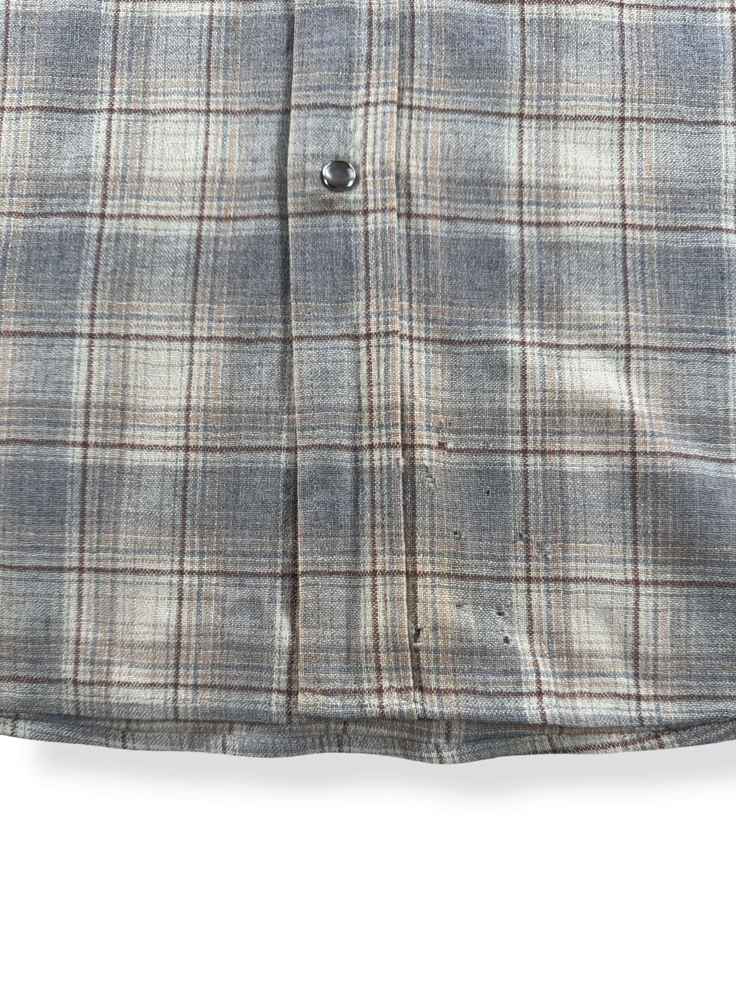 Wear on Vintage Pendleton Westernwear Pearl Snap Flannel SZ M