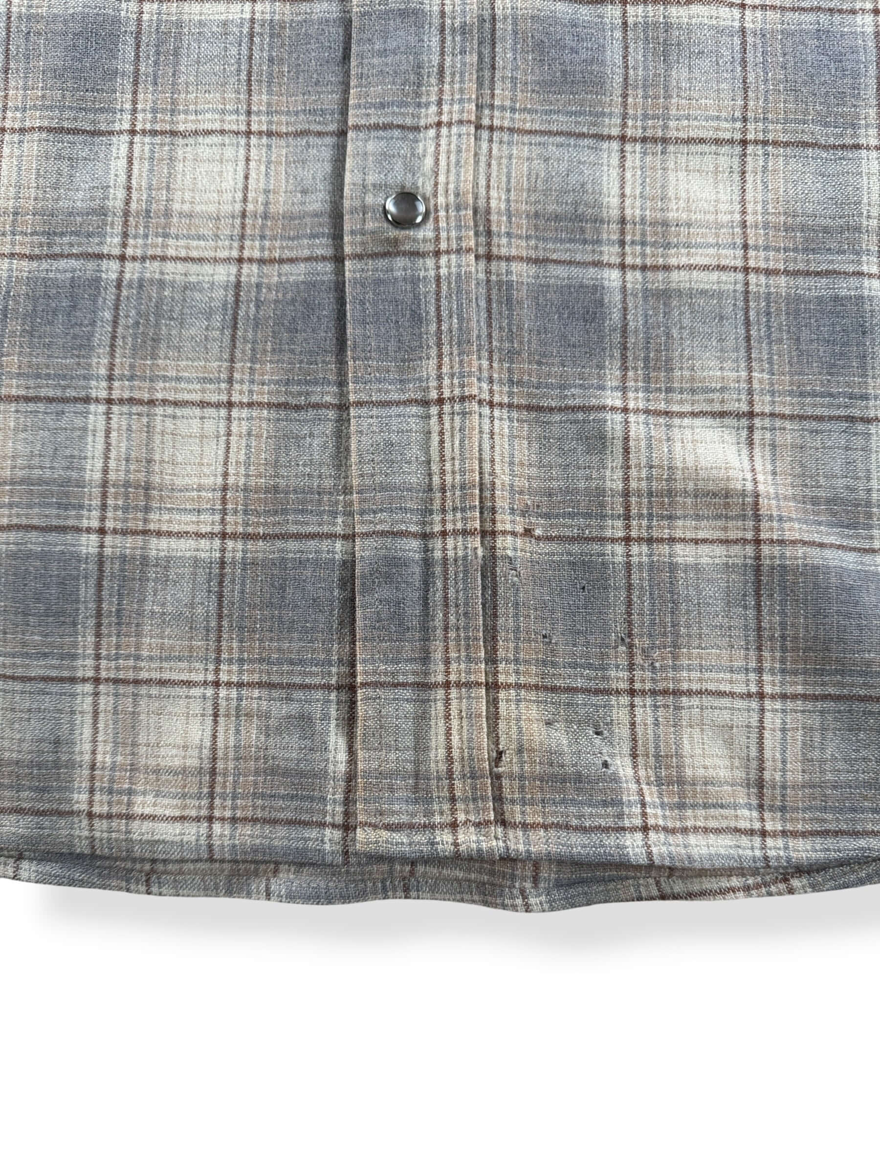 Wear on Vintage Pendleton Westernwear Pearl Snap Flannel SZ M