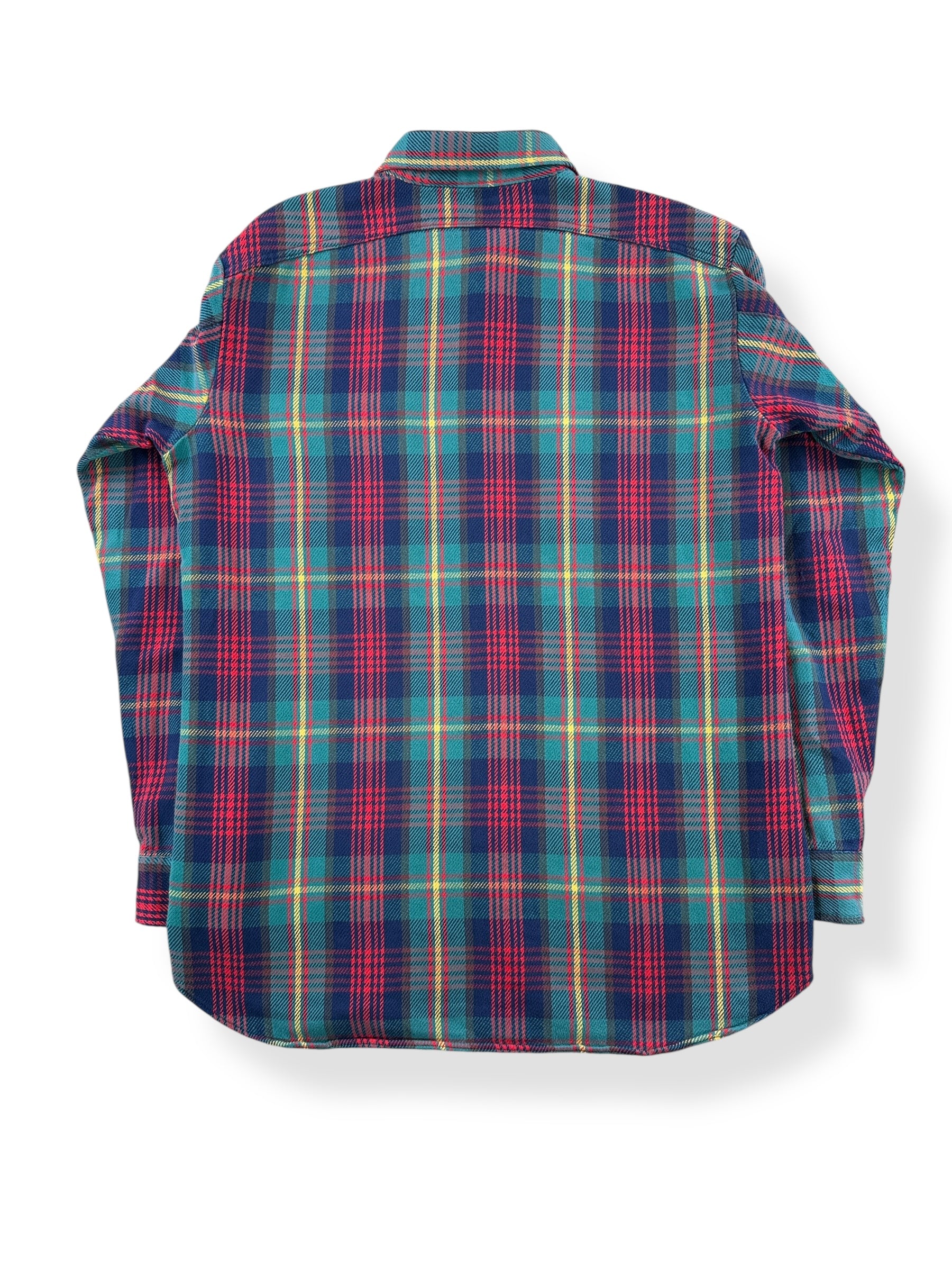 Back of Vintage Unbranded Cotton Flannel SZ XL