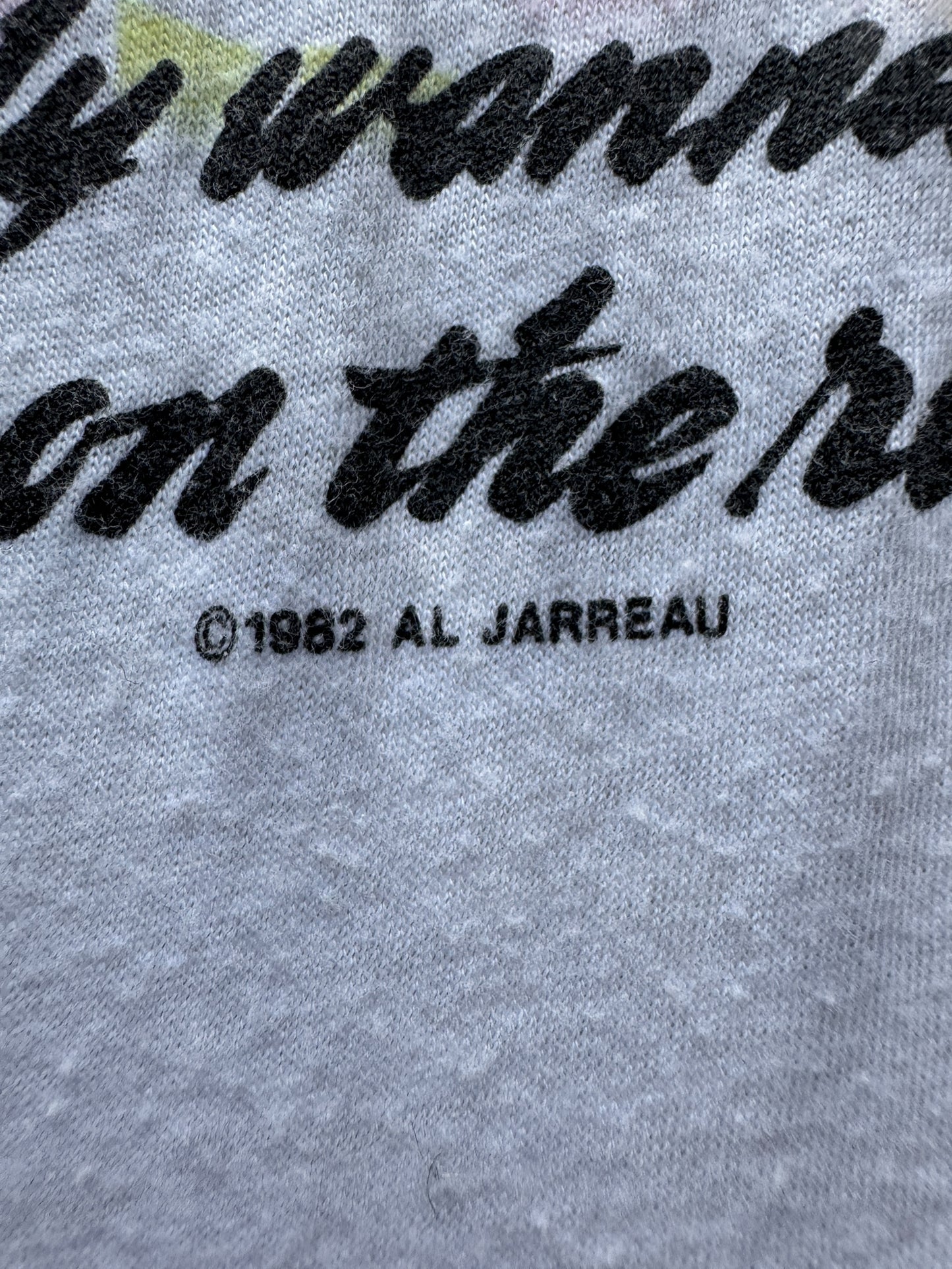 Trademark on Vintage Al Jarreau Breakin Away Raglan Band Tee SZ L