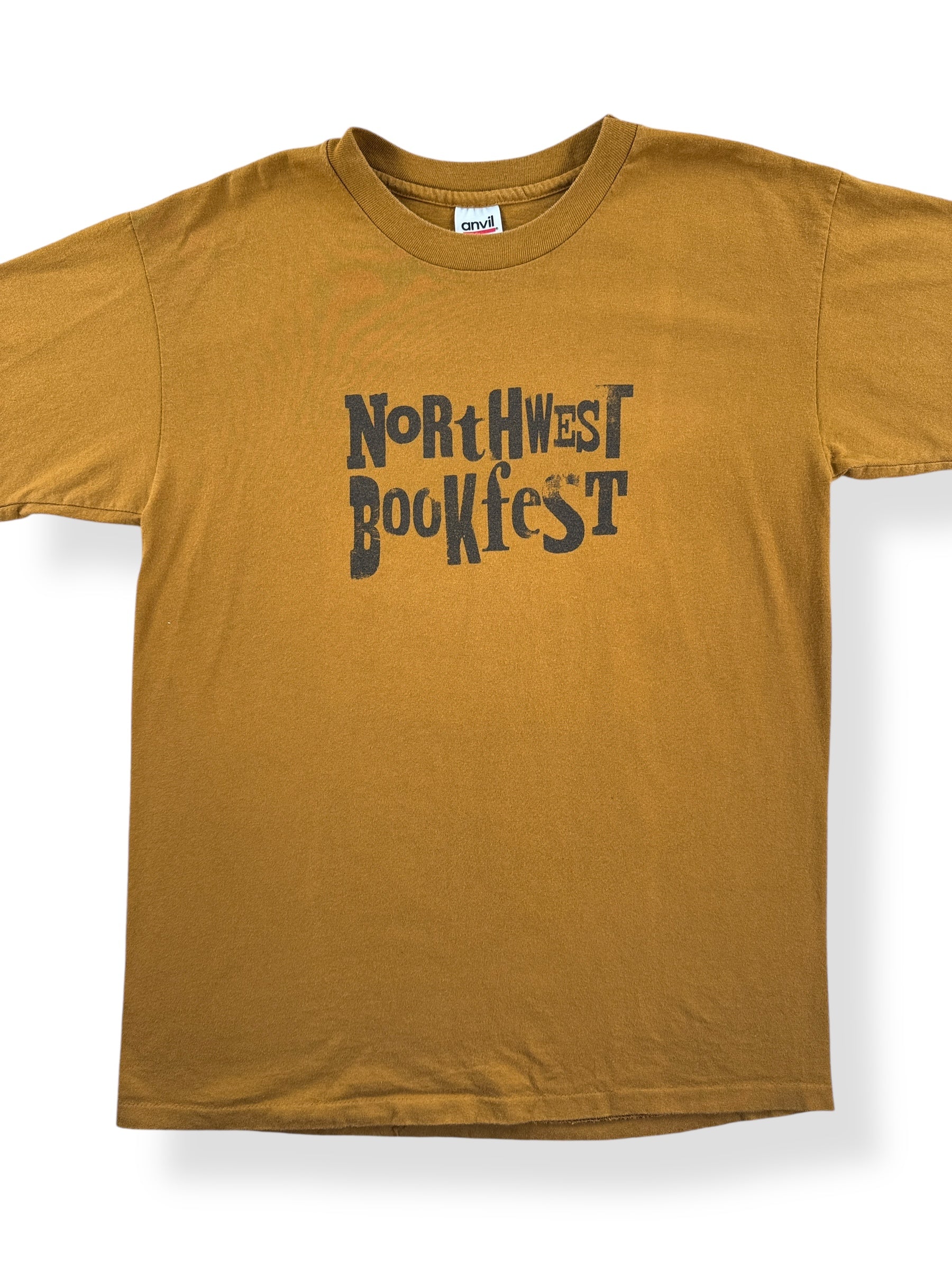 Front Close Up of Vintage Northwest Bookfest Tee SZ L