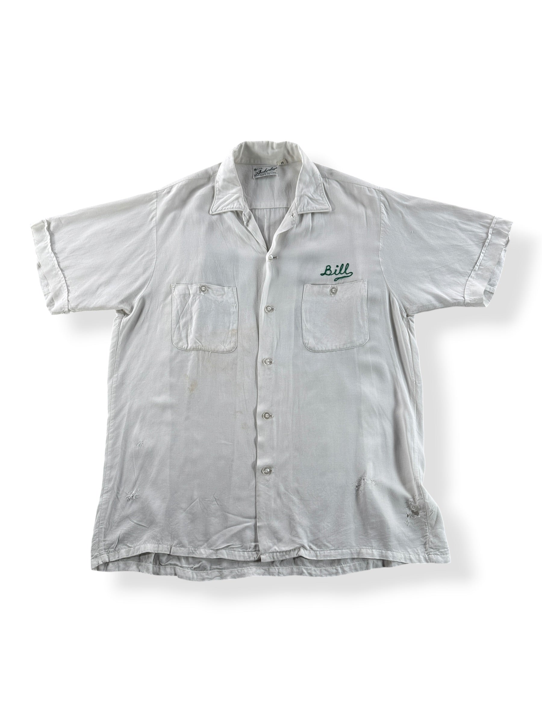 Front of Vintage Bill's Bowling Shirt SZ M - AS IS