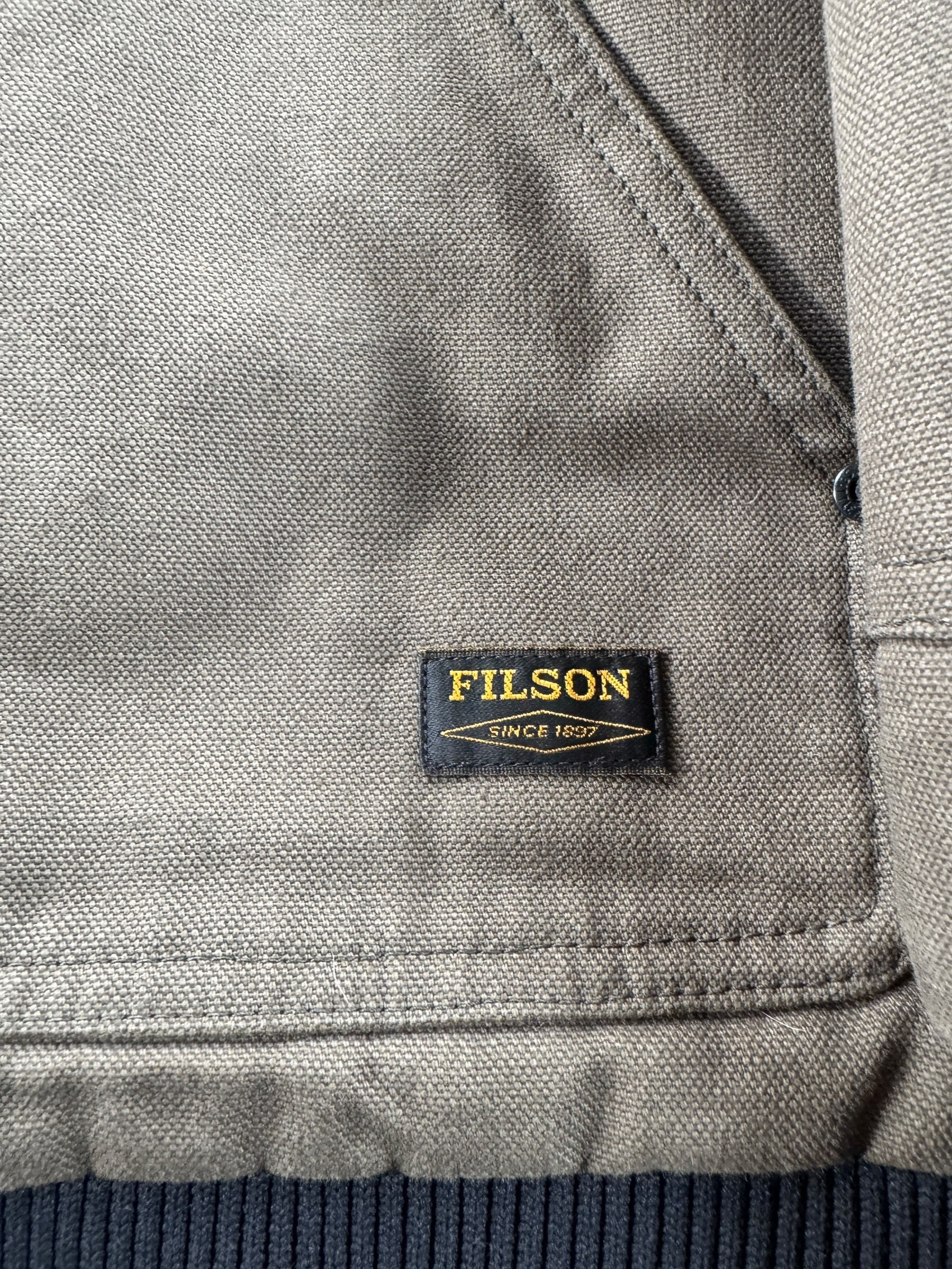 Label on Filson Worksmith Jacket SZ L