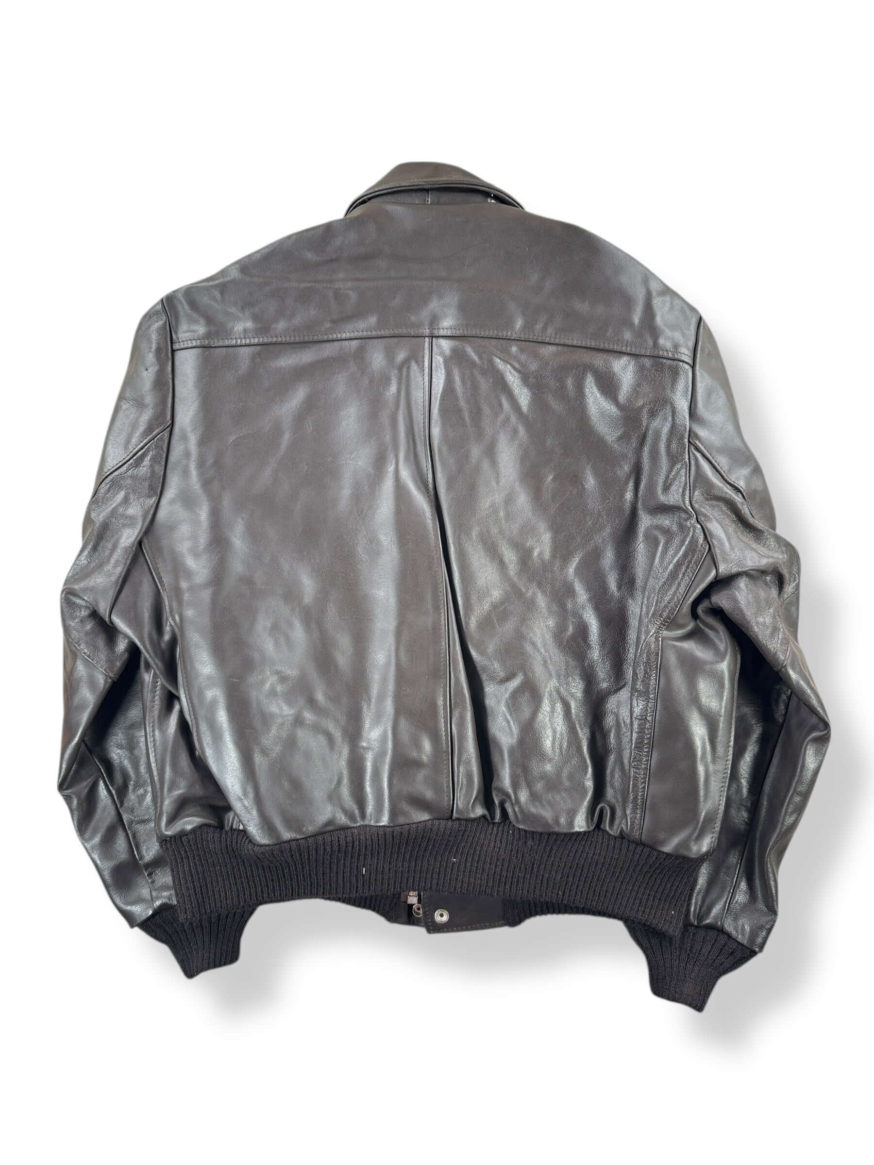 Back of Vintage A-2 Bomber Jacket SZ XL