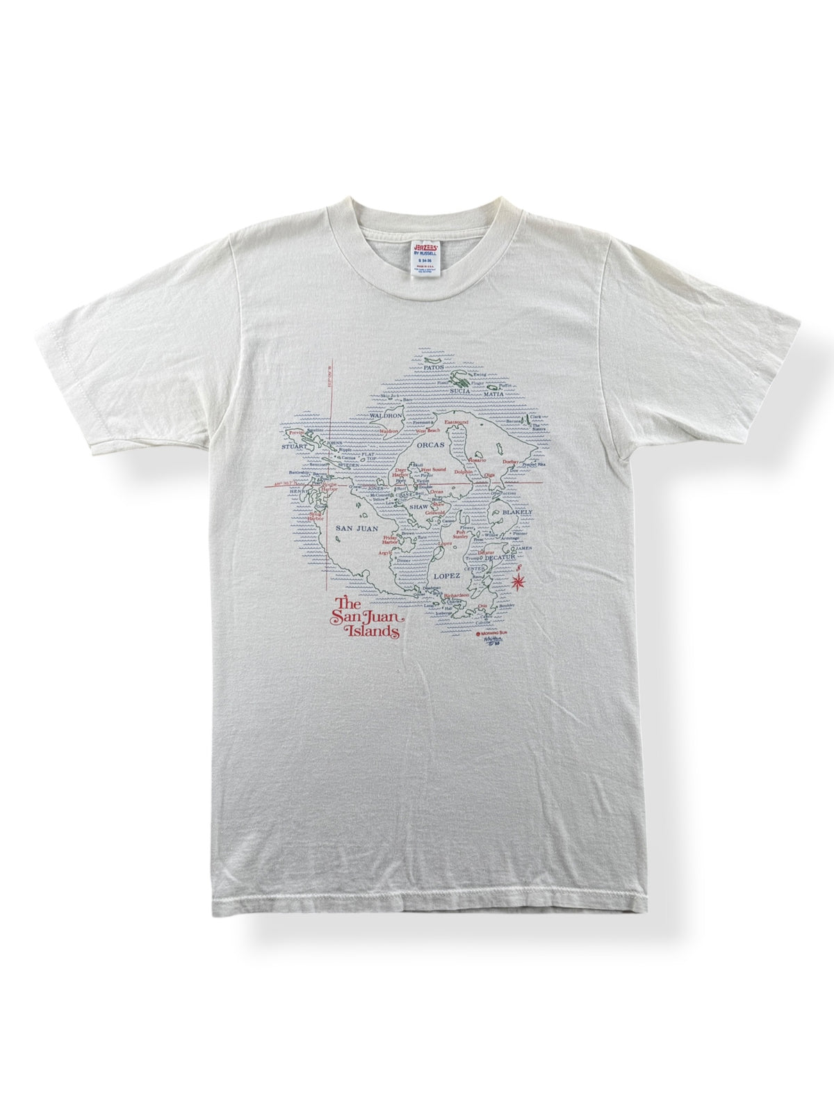 Front of Vintage San Juan Islands Tee SZ S
