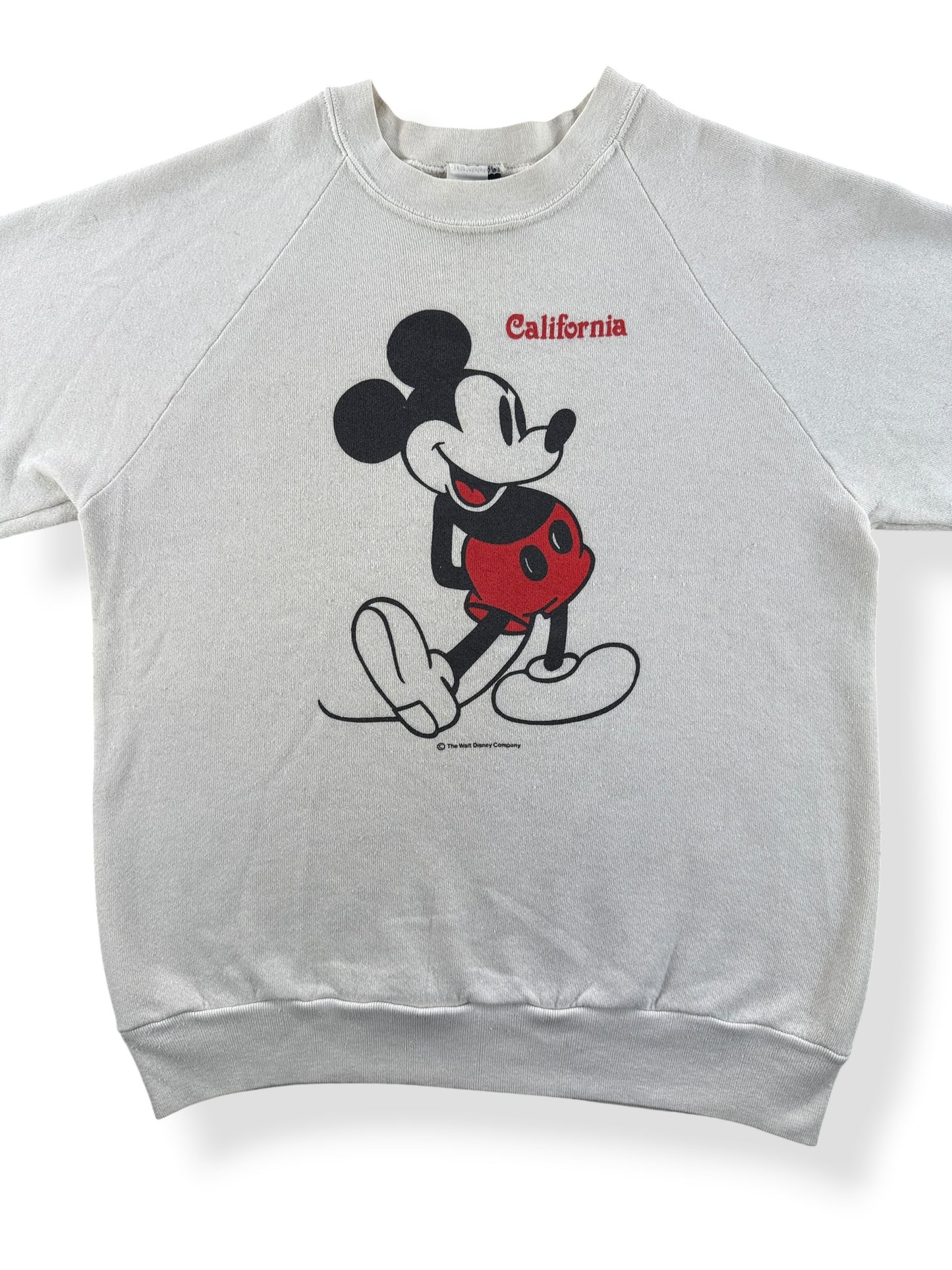 Front Close Up of Vintage 80s Mickey California Chopper Crewneck SZ M (Fits S)
