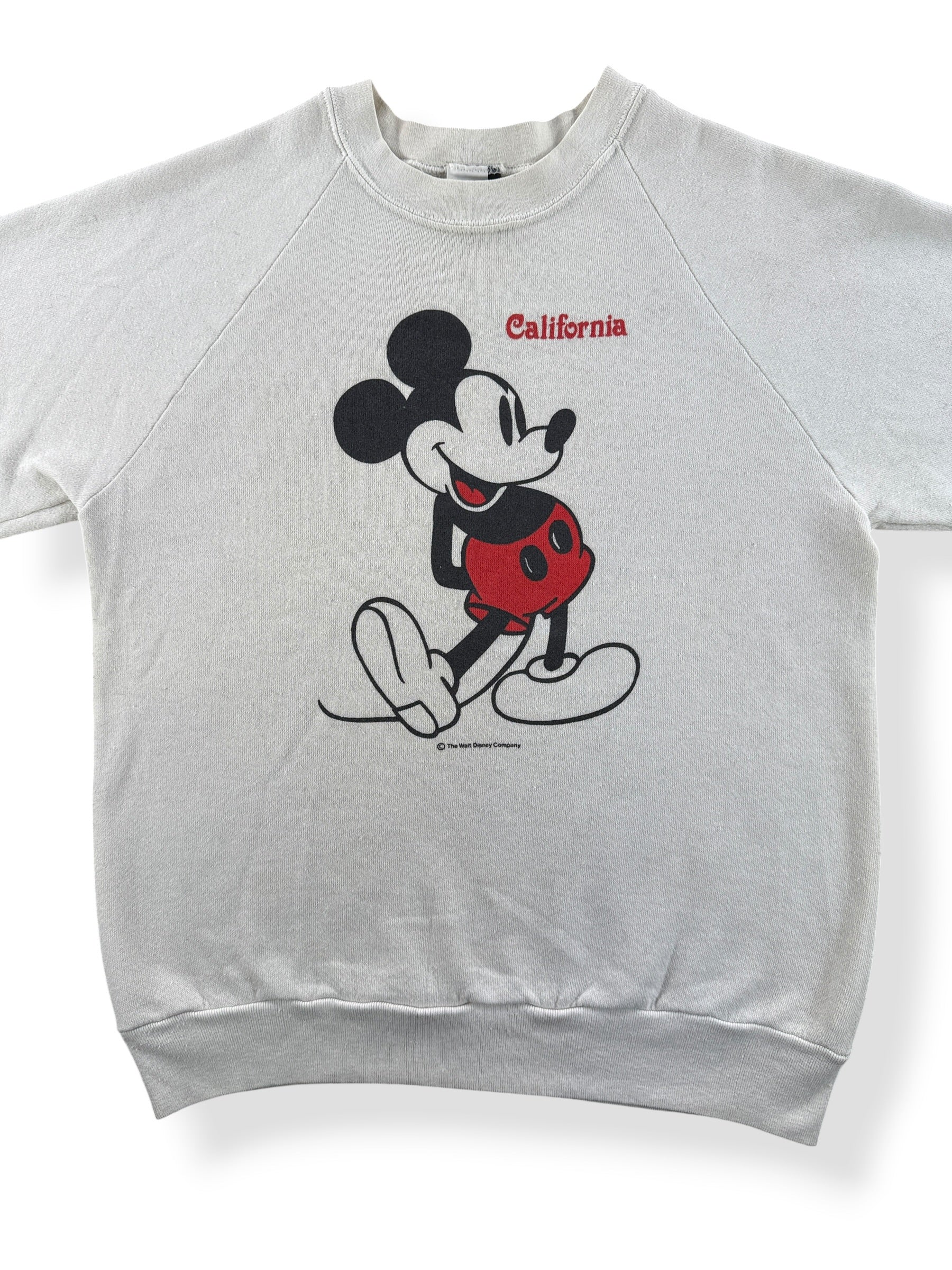 Front Close Up of Vintage 80s Mickey California Chopper Crewneck SZ M (Fits S)