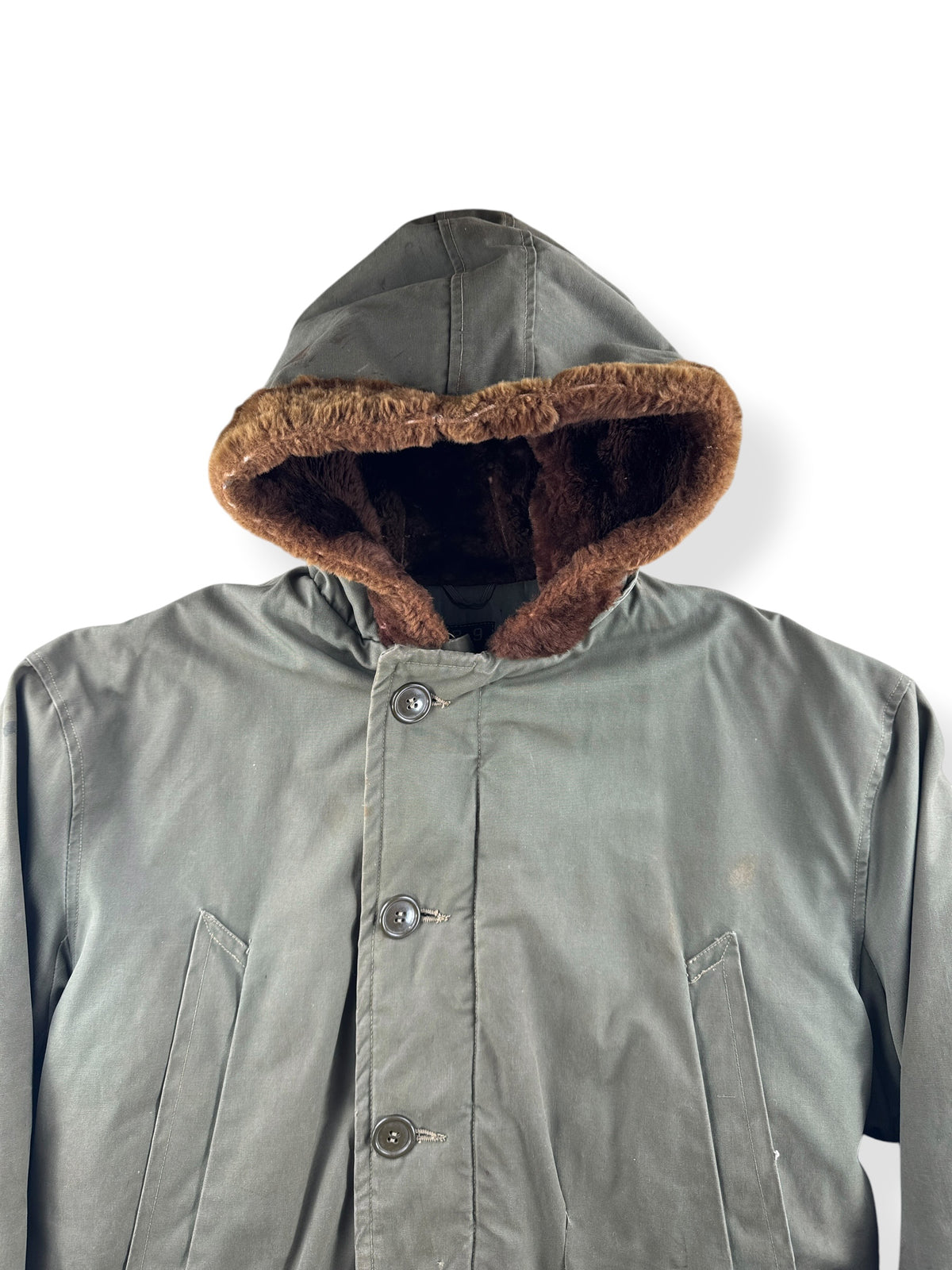 Hood on Vintage B-9 Civilian Parka SZ XL