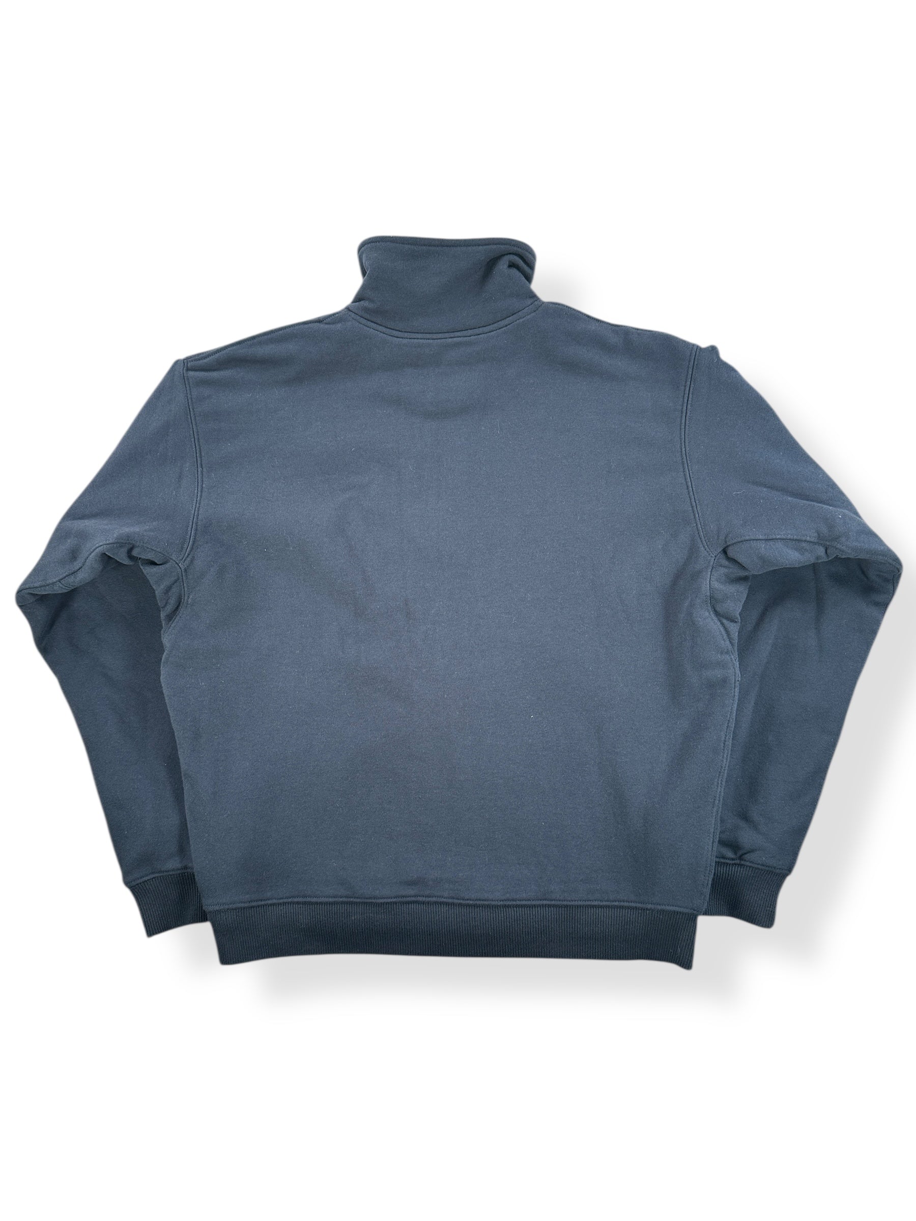 Back of Modern Filson Waffle Knit Half Zip Sweatshirt SZ S