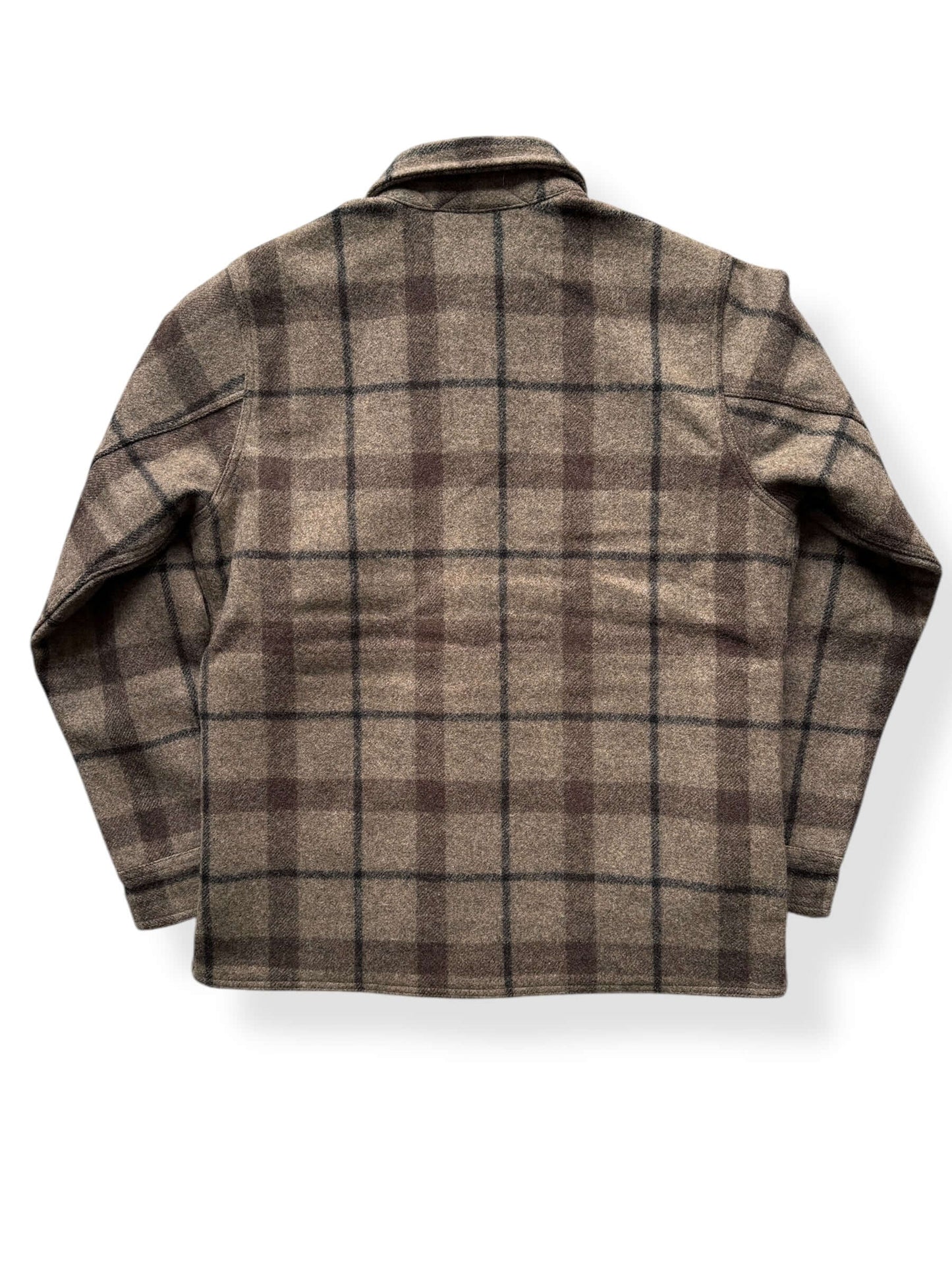 Back of Filson Lined Mackinaw Wool Jac-Shirt SZ S