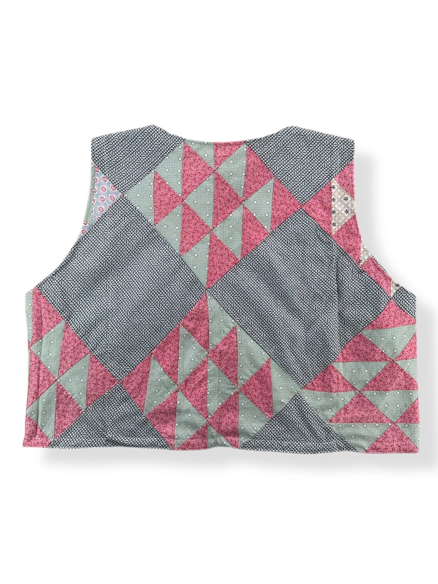 Back of Archive Craft X Barn Owl Vintage Quilt Tie Tank SZ M