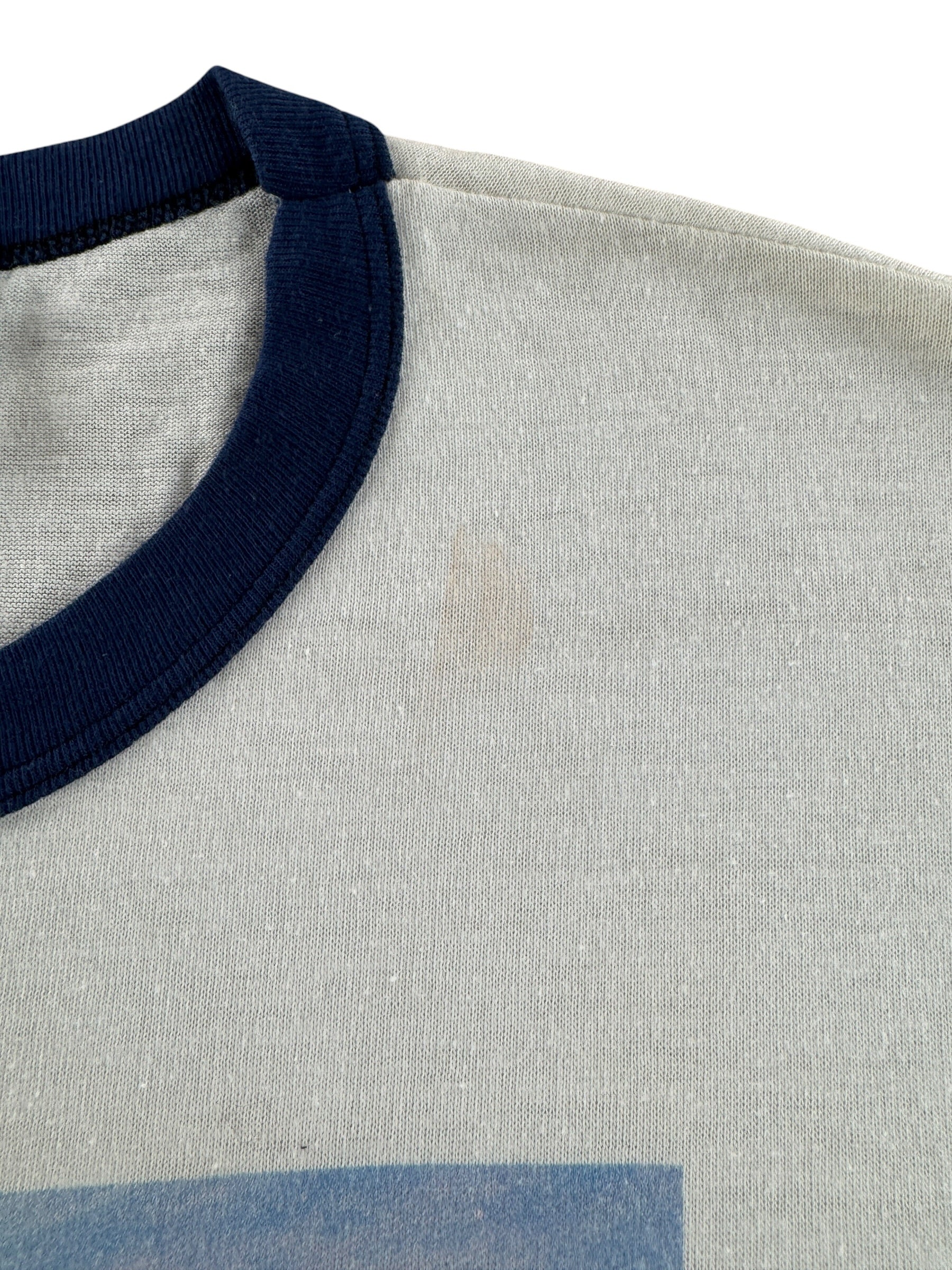 Stain on Vintage Jaws the Revenge Ringer Tee SZ L (Fits M)