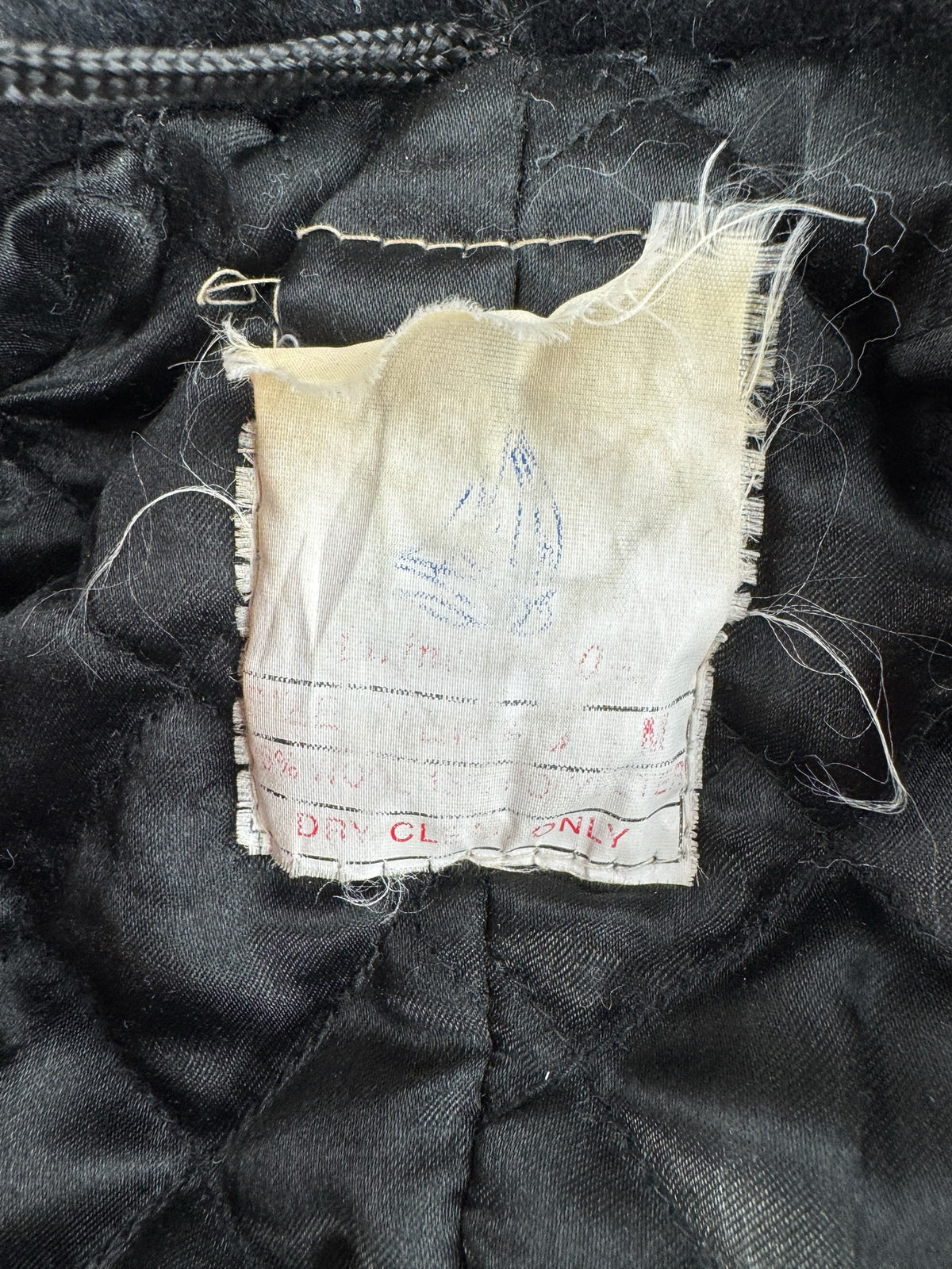 Tag on Vintage Wool Pea Coat SZ L