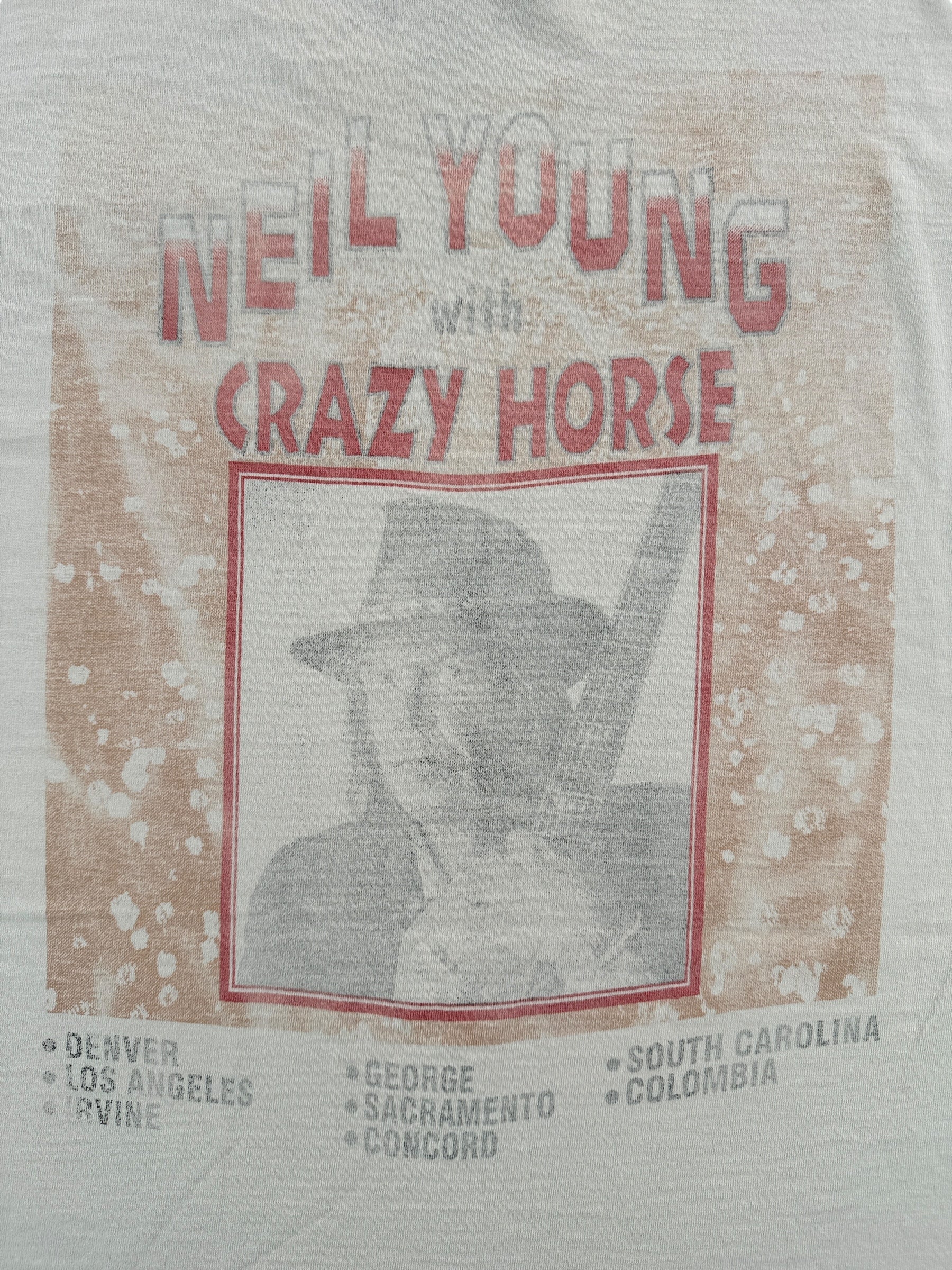 Back Graphic on Vintage Neil Young Mirror Ball Tee SZ XL