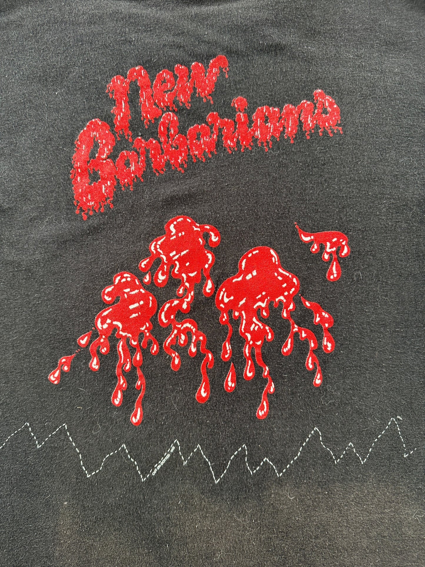 Back graphic on Vintage Keith Richards New Barbarians Tee SZ M (Fits S)
