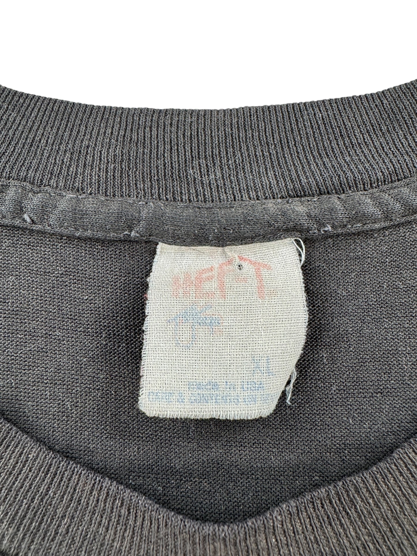 Front Close Up of Vintage Loverboy Lovin' Every Minute of It 1986 Tour Tee SZ XL