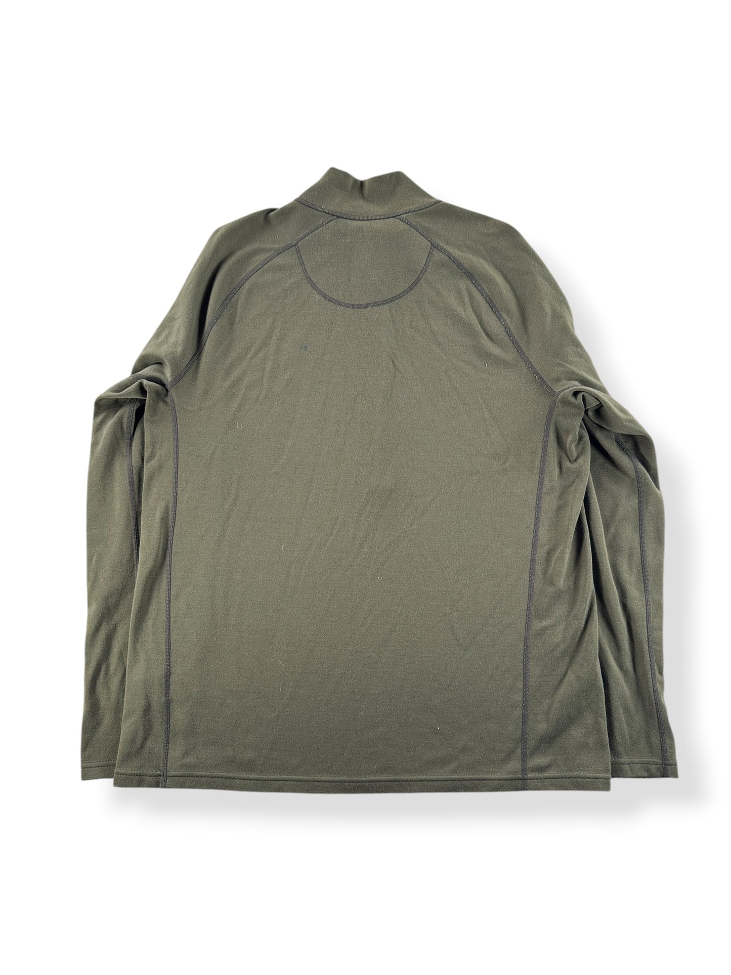 Back of Filson Merino Wool Long Sleeve Half-zip SZ L