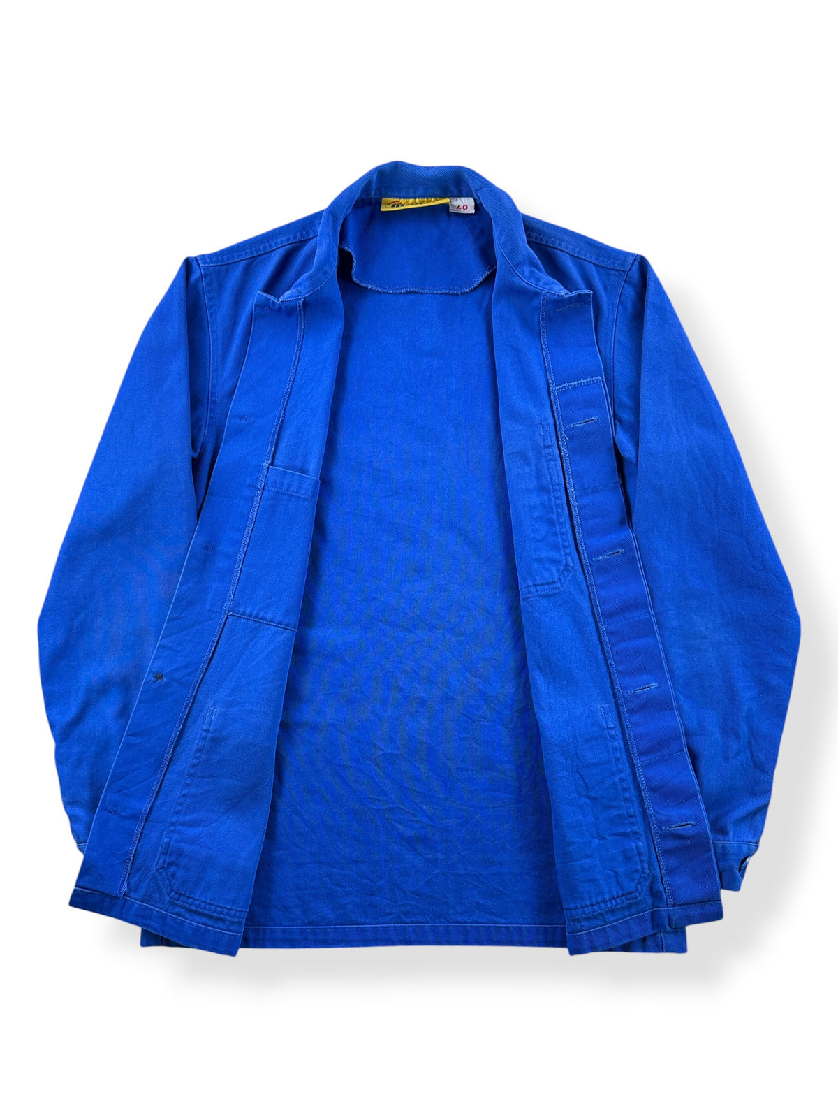 Inside of Vintage Molinel French Chore Coat SZ S
