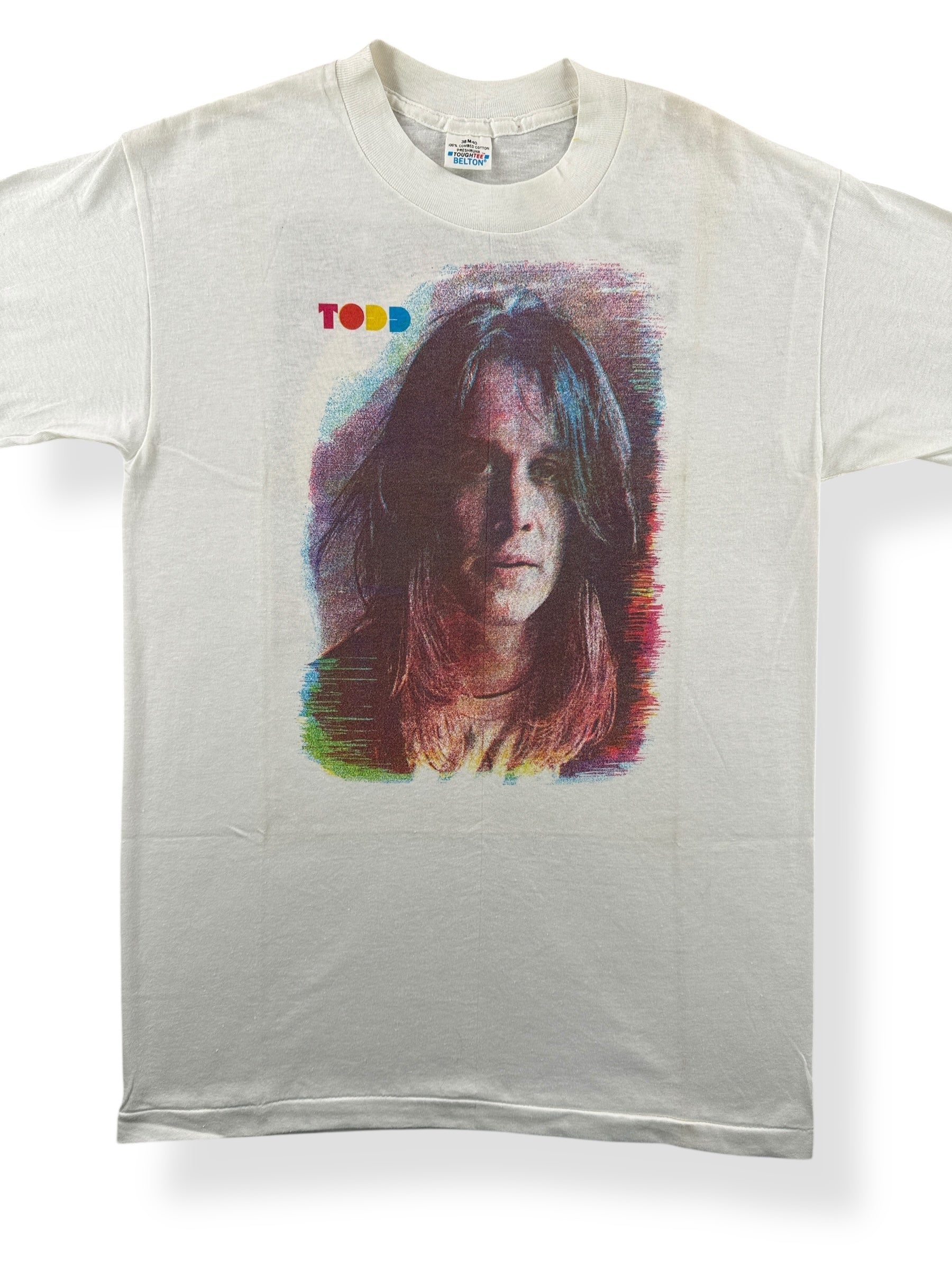Front Close Up of Vintage NOS Todd Rundgren Tee SZ S