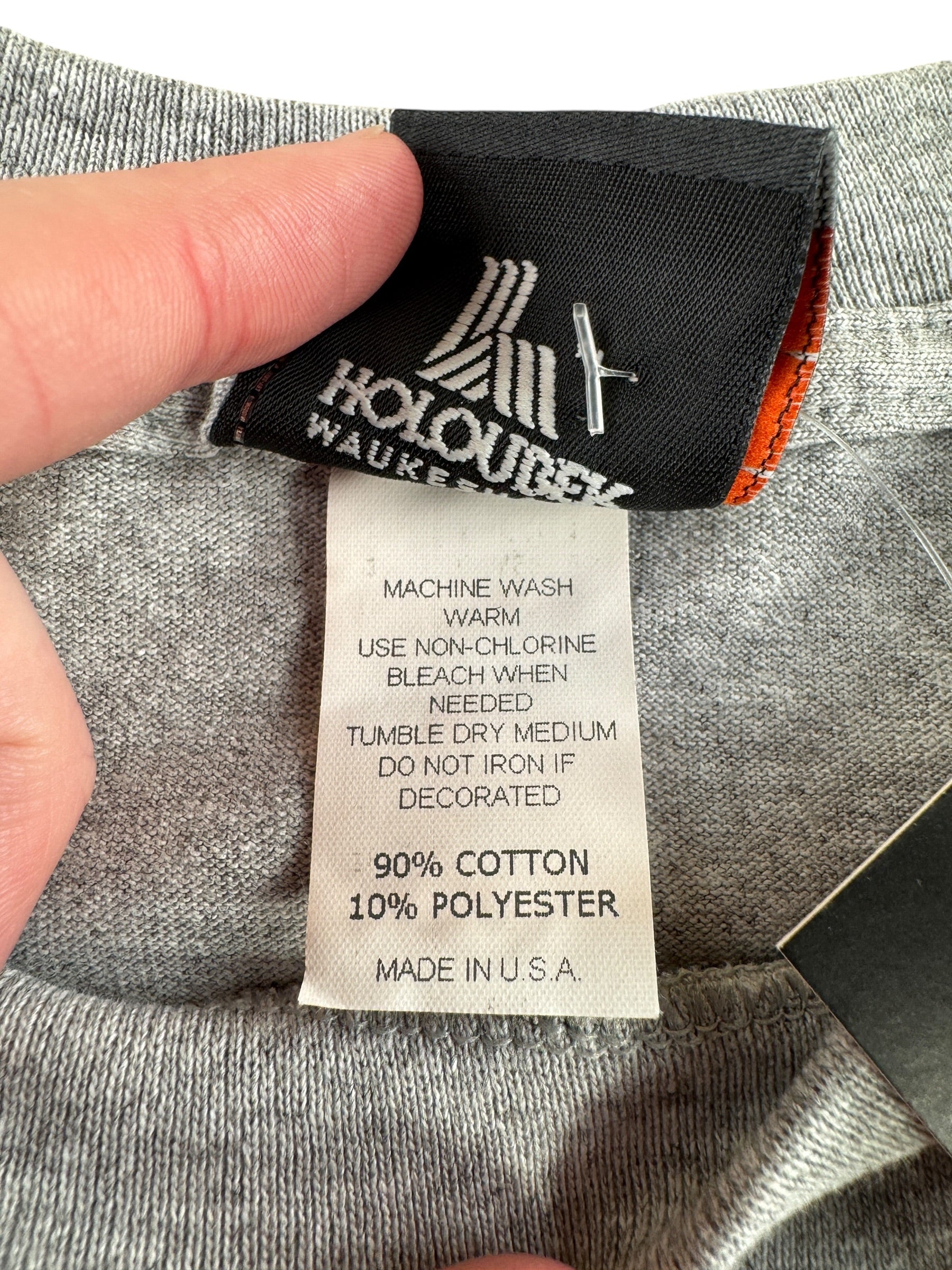Tag on Vintage Deadstock 2001 Harley Chaddsford PA LS Tee SZ XL