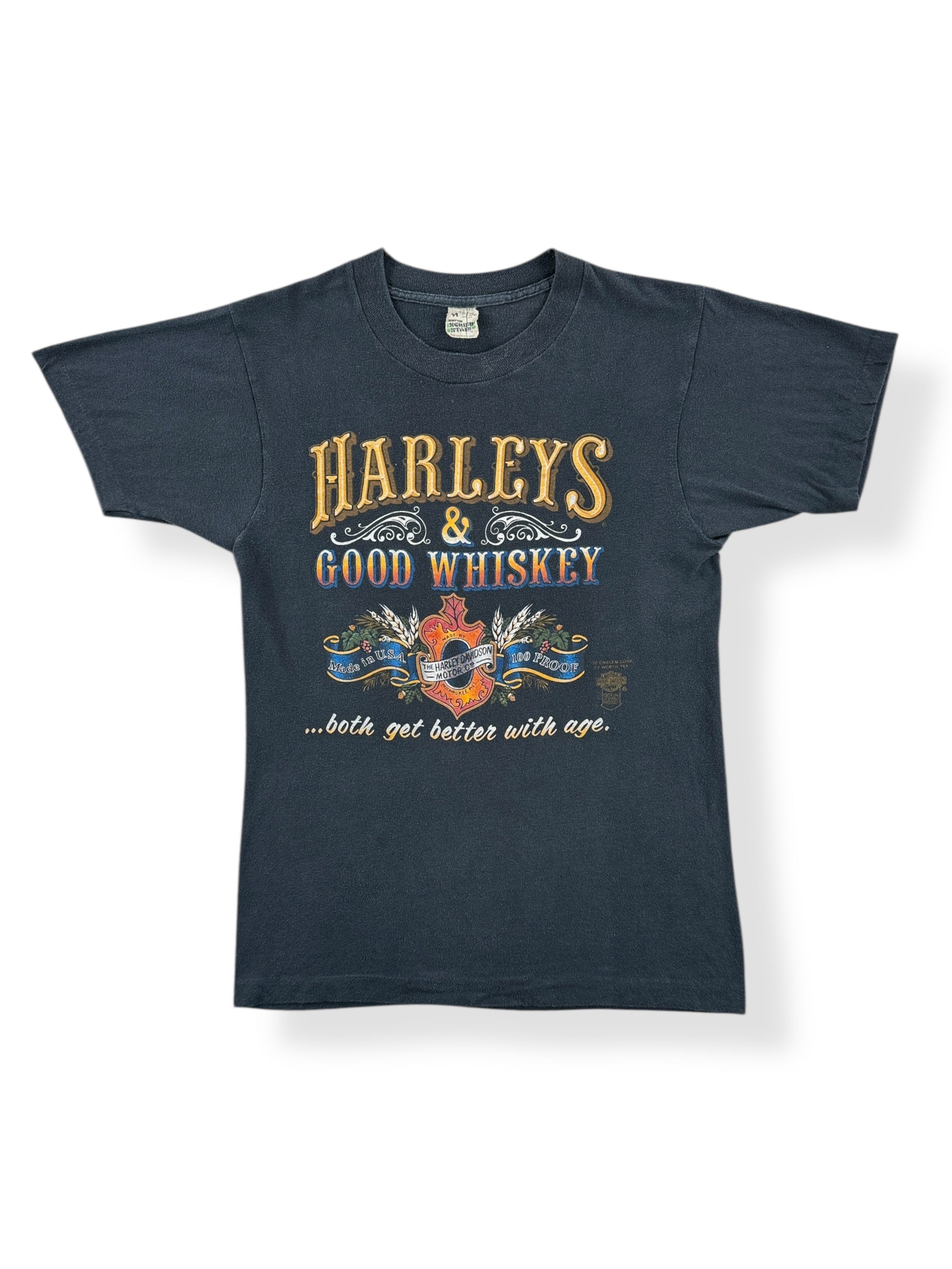 ★HARLEY-DAVIDSON COLLECTIONS★VINTAGE PIGMENT GOTHIC TEE 2007 Harley Davidson R. K. Stratman 