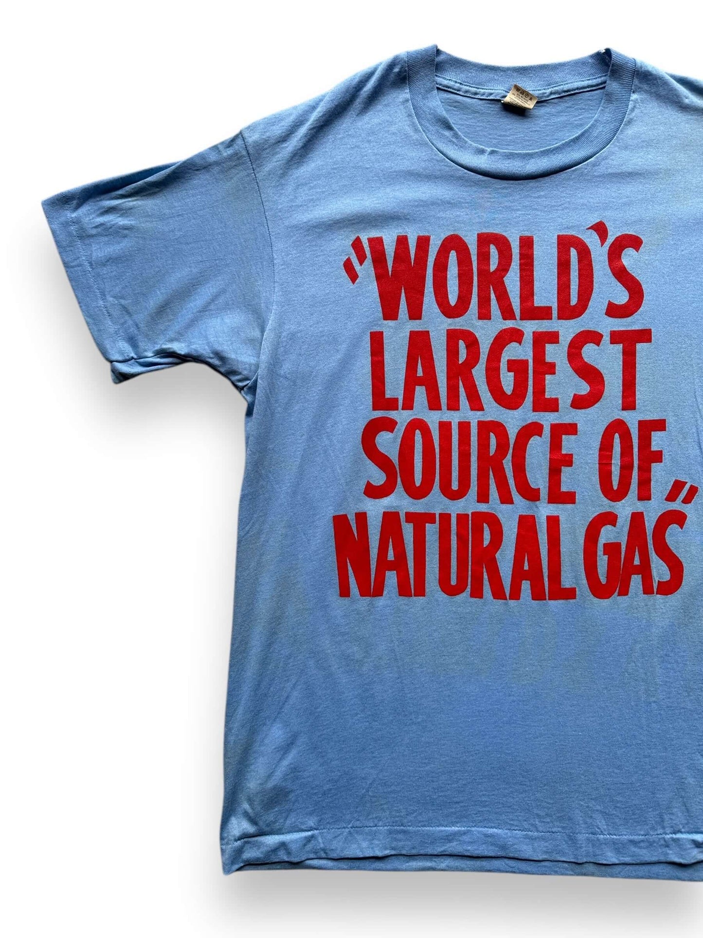 front right of Vintage Natural Gas Source Tee SZ XL