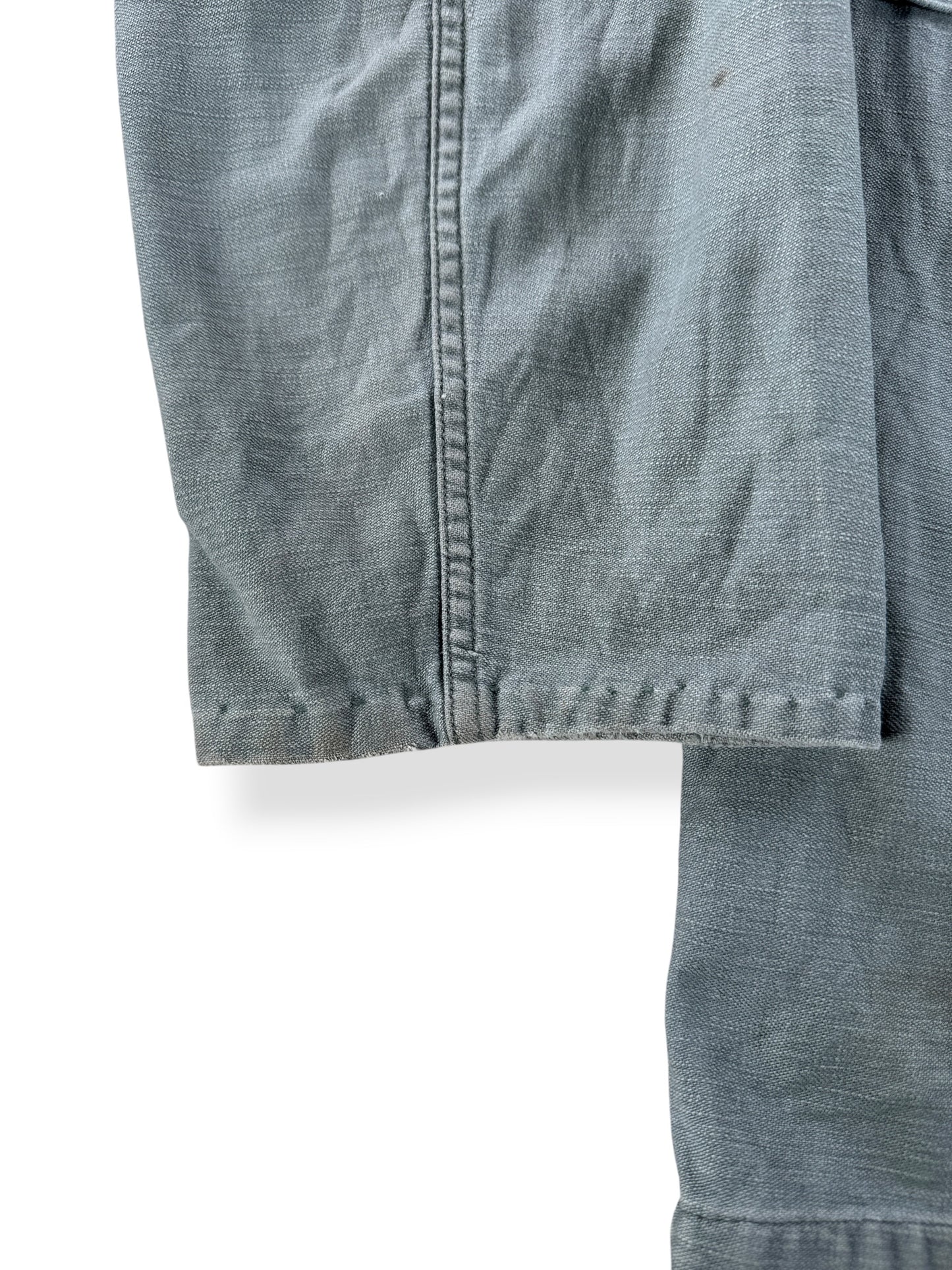 Altered Sleeve on Vintage Military Field Shirt SZ S/M