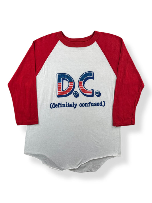 Front of Vintage DC Raglan Tee SZ XL (Fits M)