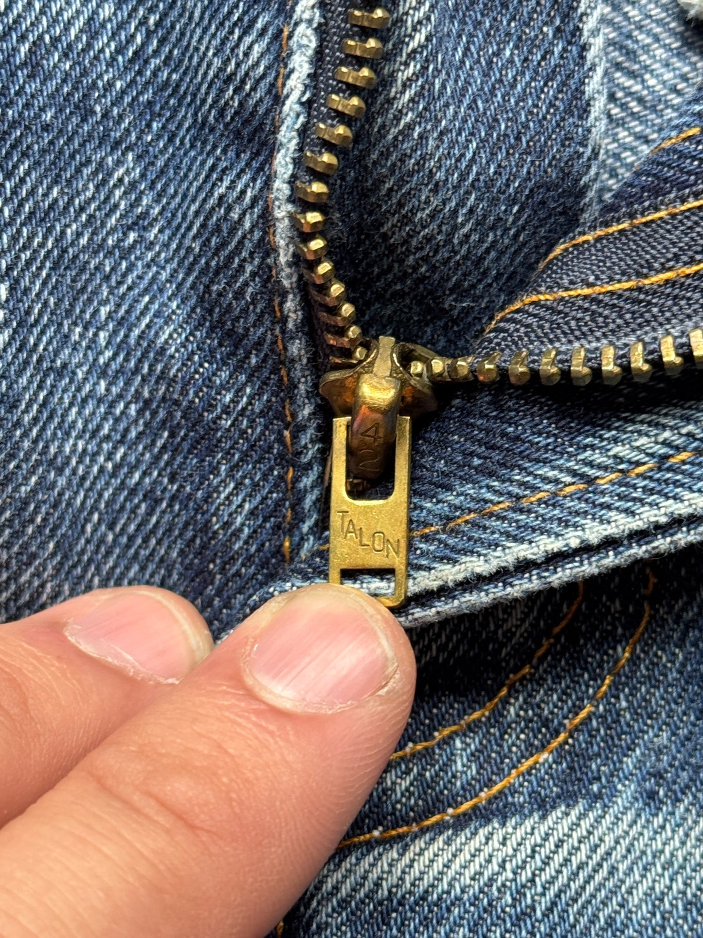 Talon zipper on Levi's LVC 501ZXX Jeans W32
