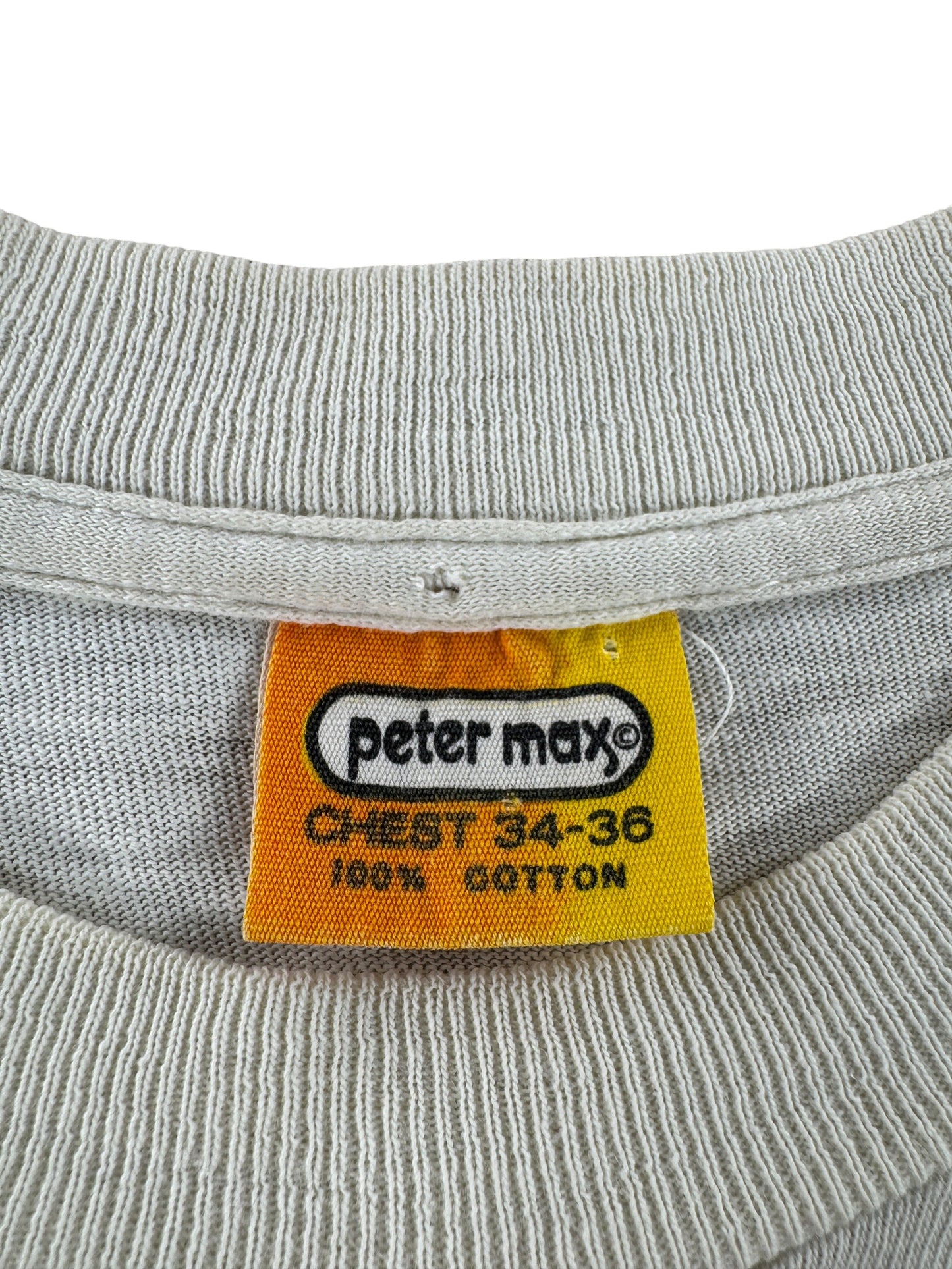 Tag on Vintage Peter Max Double Sided Tee SZ S (Fits XS)