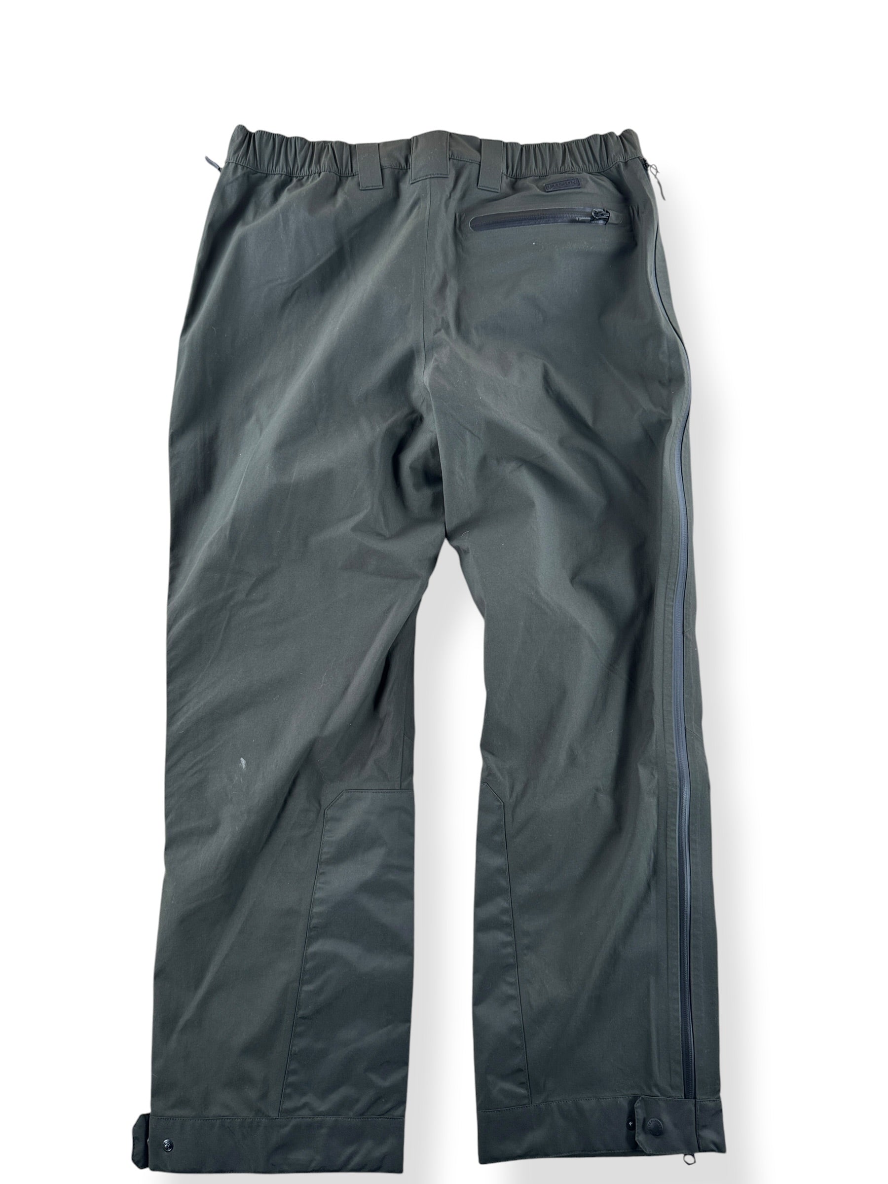 Back of Filson Skagit Rain Pants SZ L