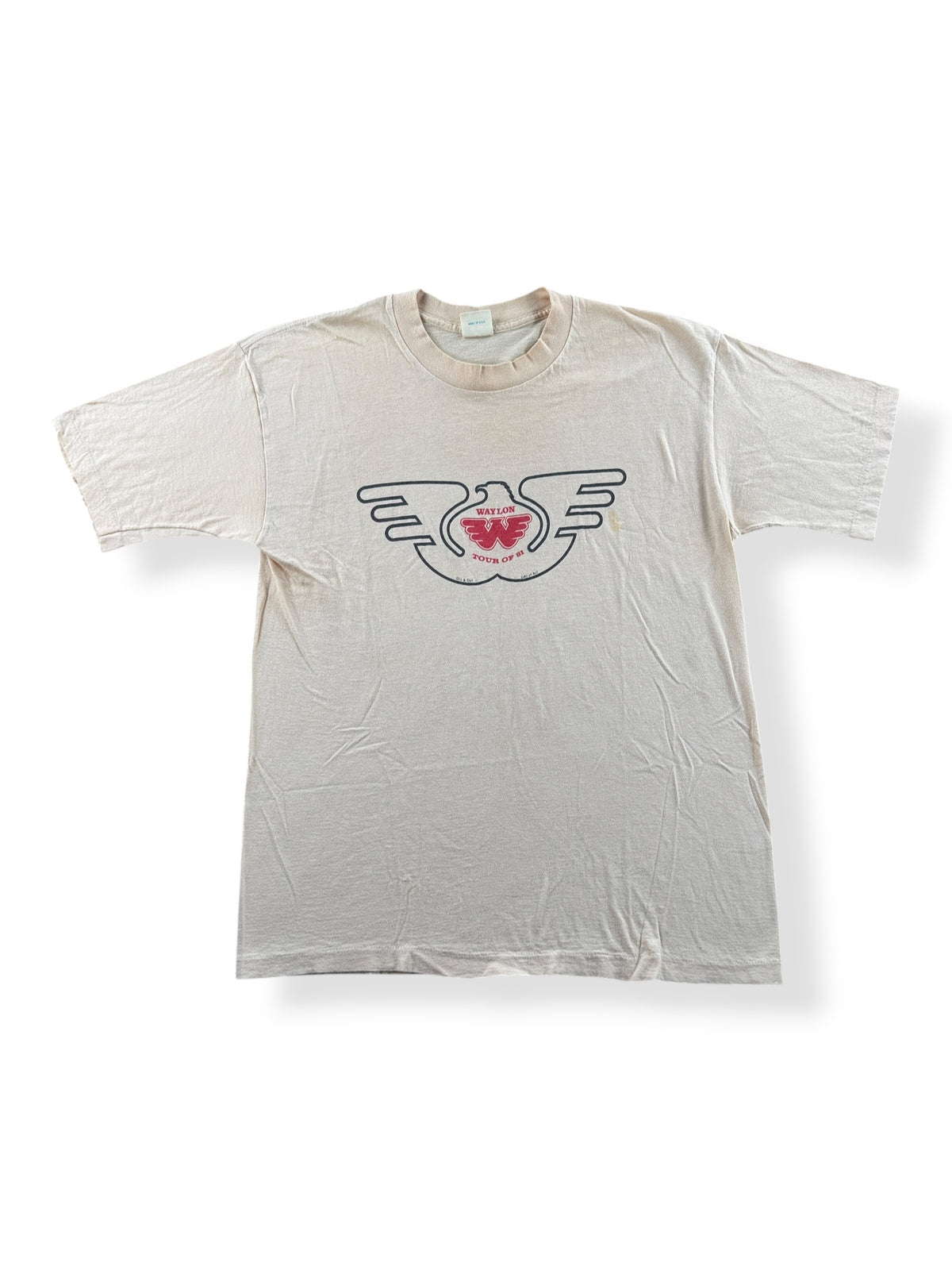 Front of Vintage Waylon '81 Tee SZ L