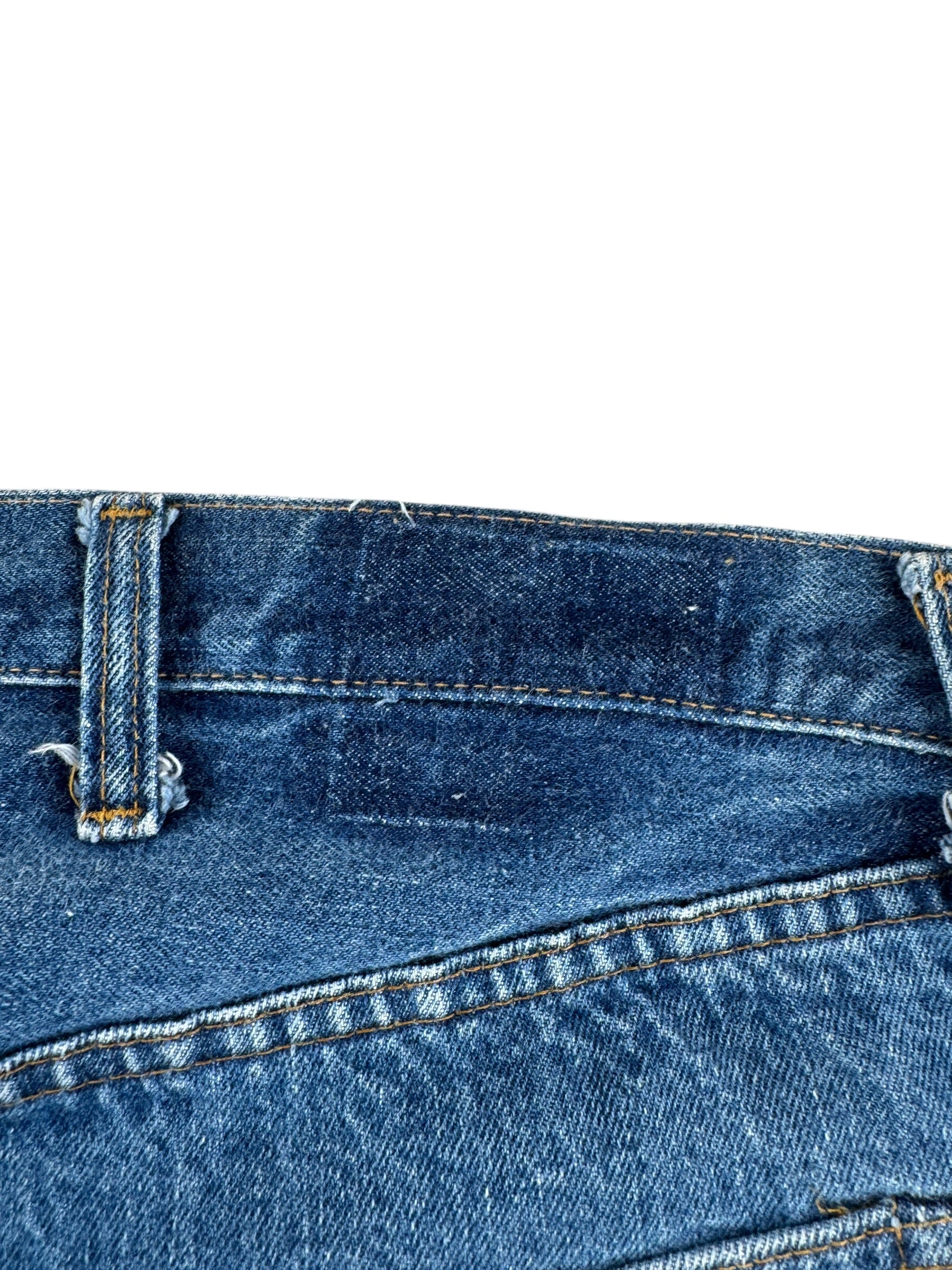 Patch on Vintage Levis 501 Double Stitch Redlines Jeans W40