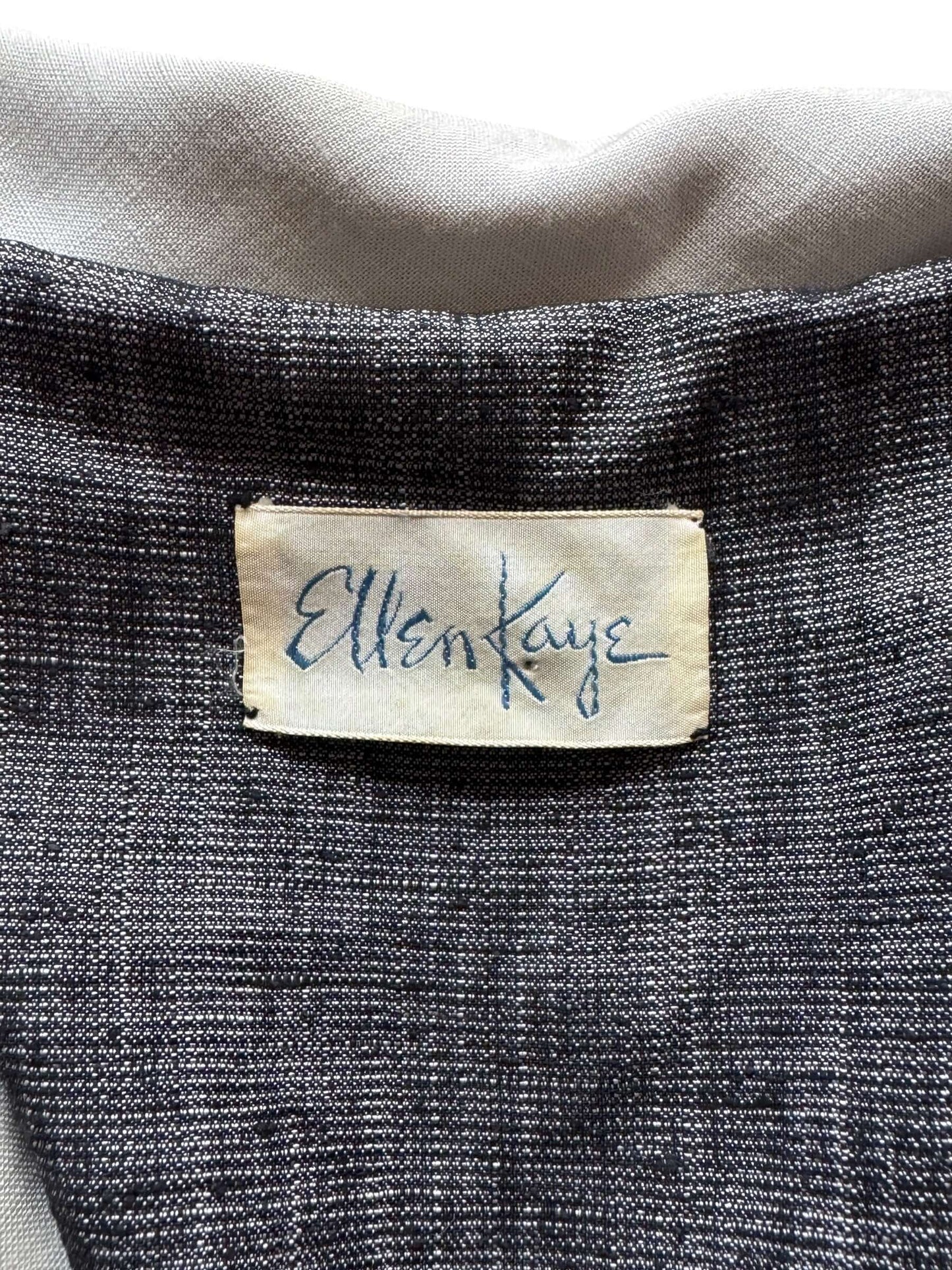 Tag on Vintage Ellen Kaye Sailor Collar Dress