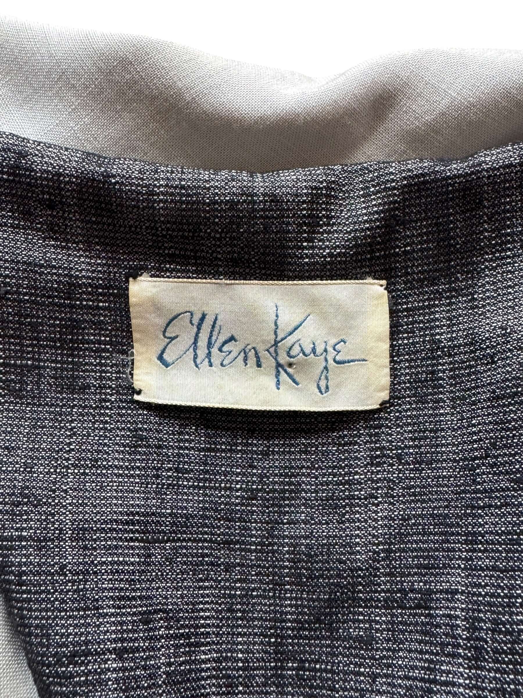 Tag on Vintage Ellen Kaye Sailor Collar Dress