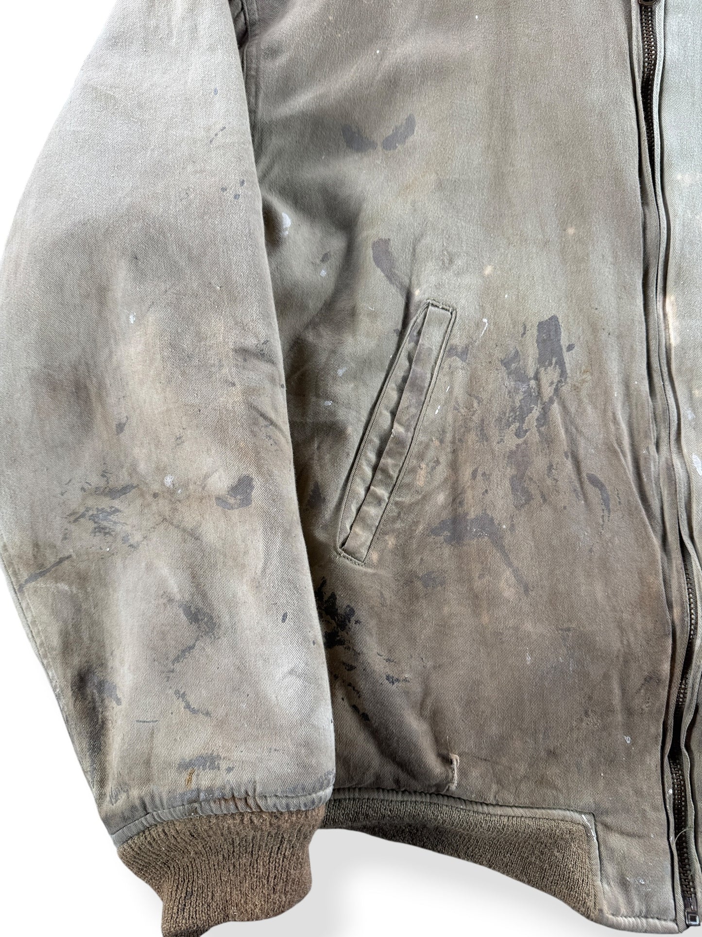 Stains on Vintage Repro Tanker Jacket SZ 44