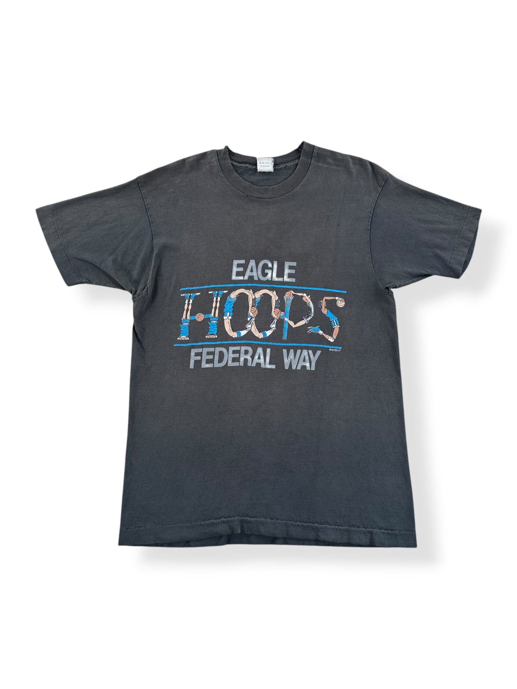 Front of Vintage Eagle Hoops Federal Way Tee SZ L (Fits M)